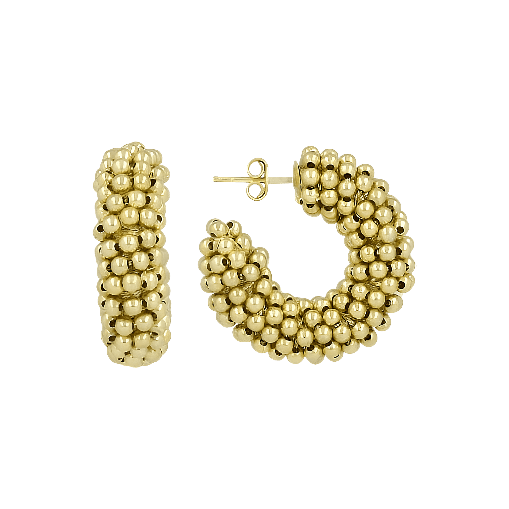 LOTT.gioielli Creolen Mara Round, S, vergoldet