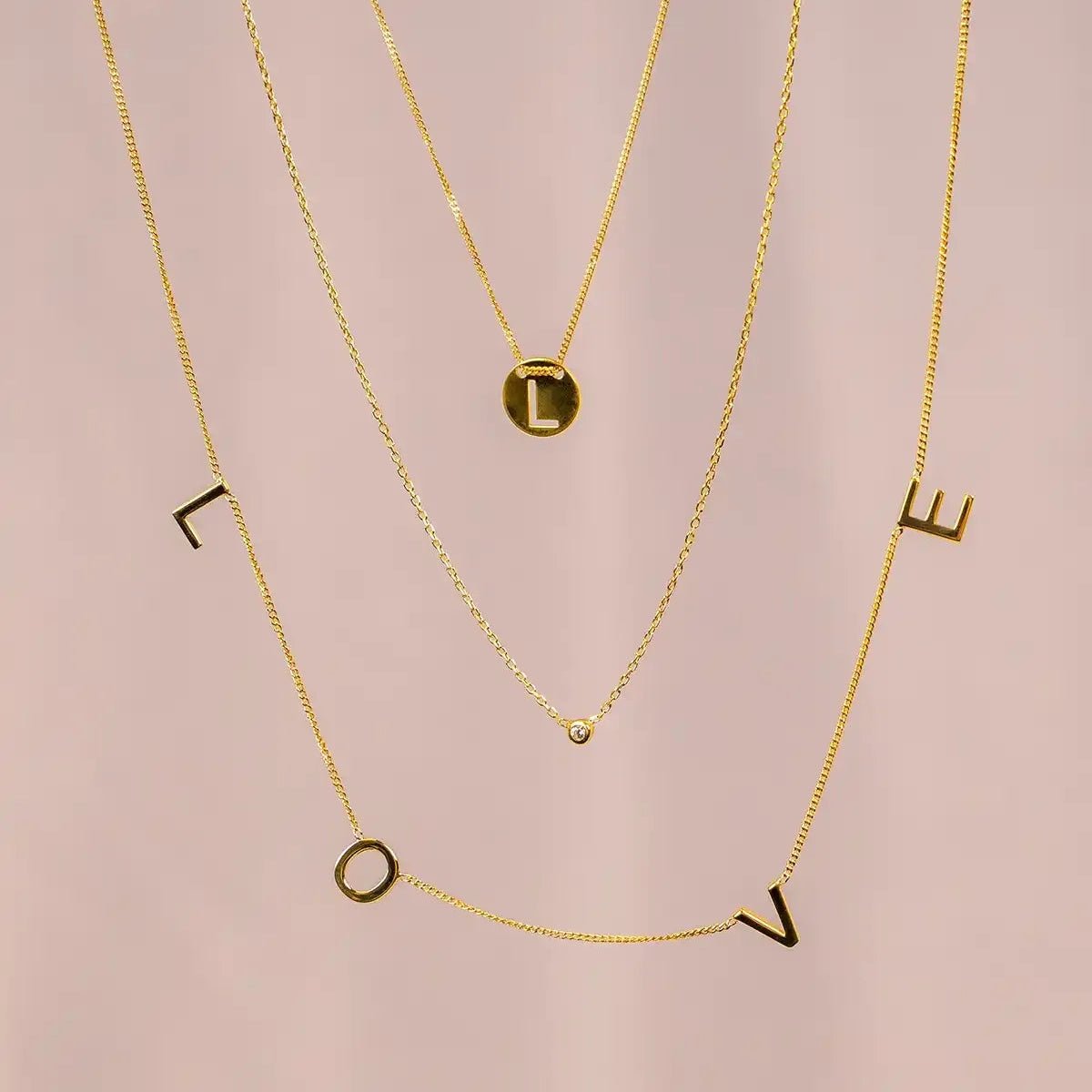 LOTT.gioielli Kette Symbol Gourmet Love, vergoldet