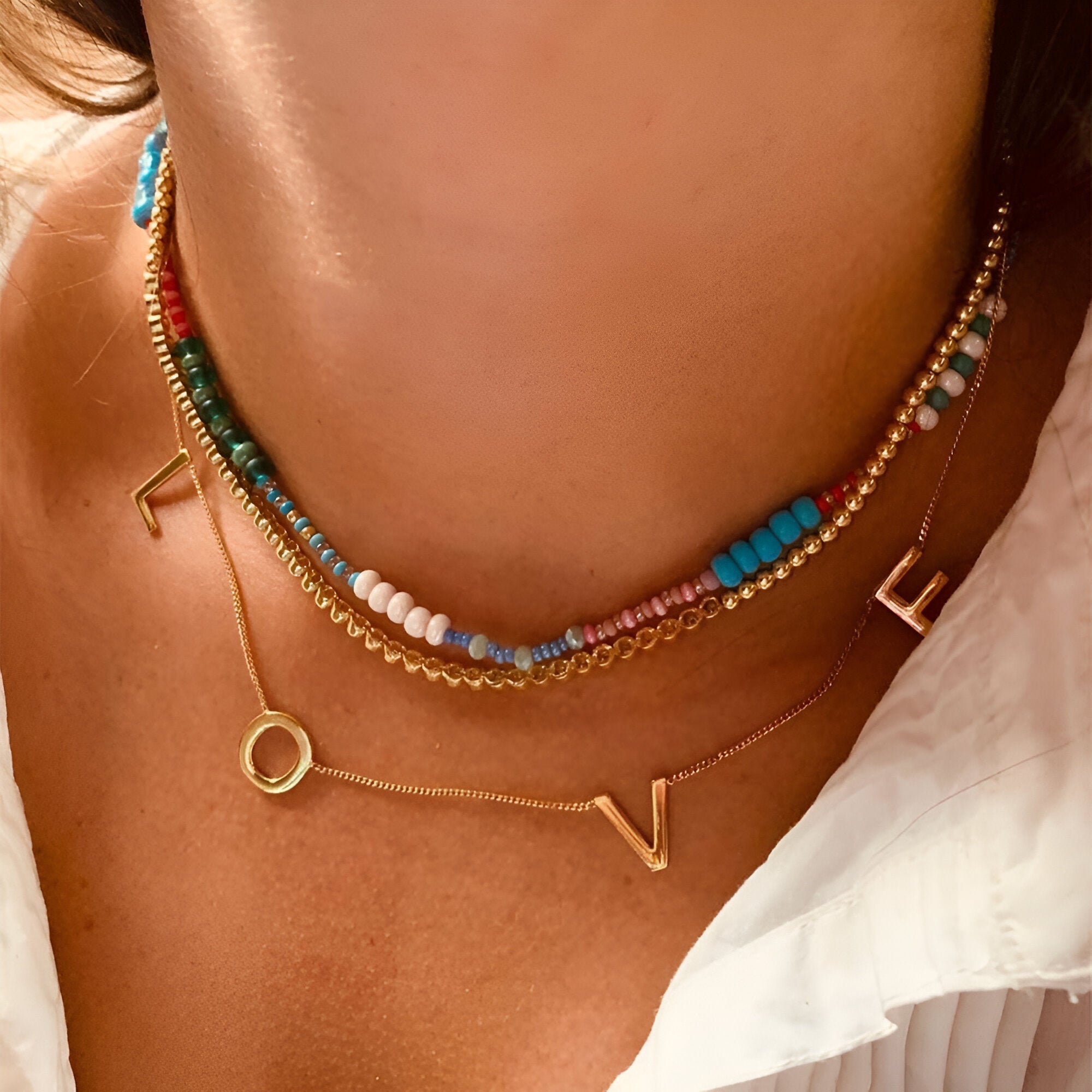 LOTT.gioielli Kette Symbol Gourmet Love, XL, vergoldet