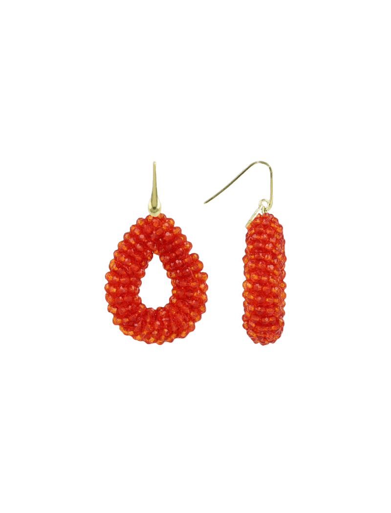 LOTT.gioielli Ohrringe Berry Drop, Irregular stones, neon flare, S, vergoldet