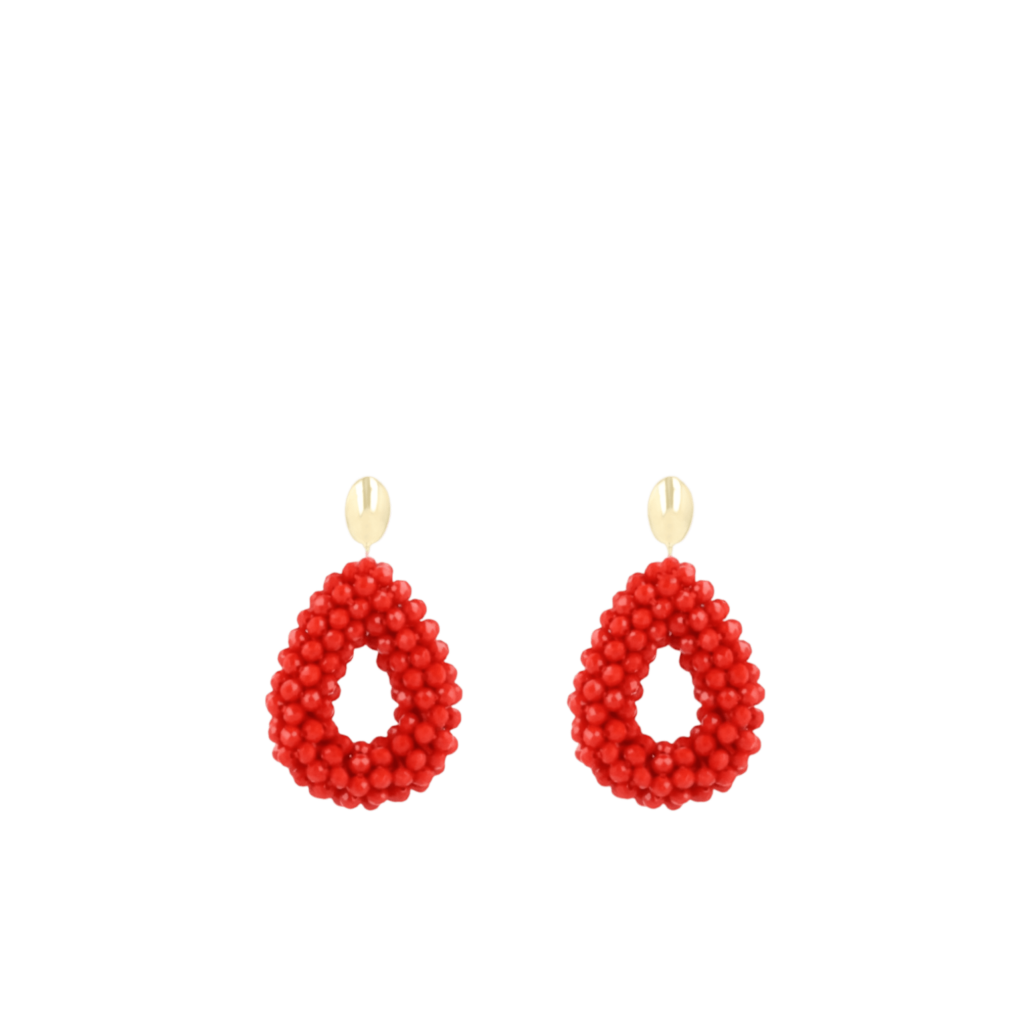 LOTT.gioielli Ohrringe Berry Drop, red, S, Stecker, vergoldet