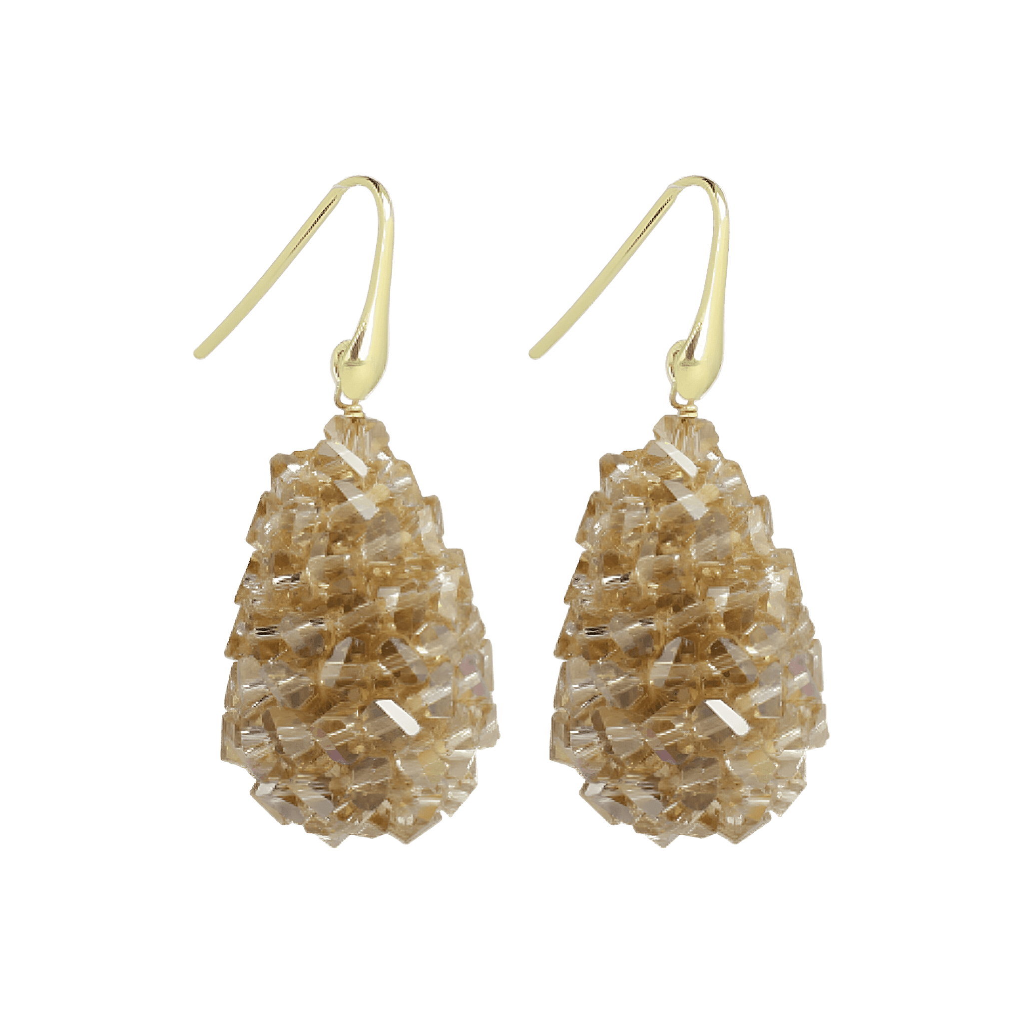 LOTT.gioielli Ohrringe Cone Raw, XS, champagne, vergoldet