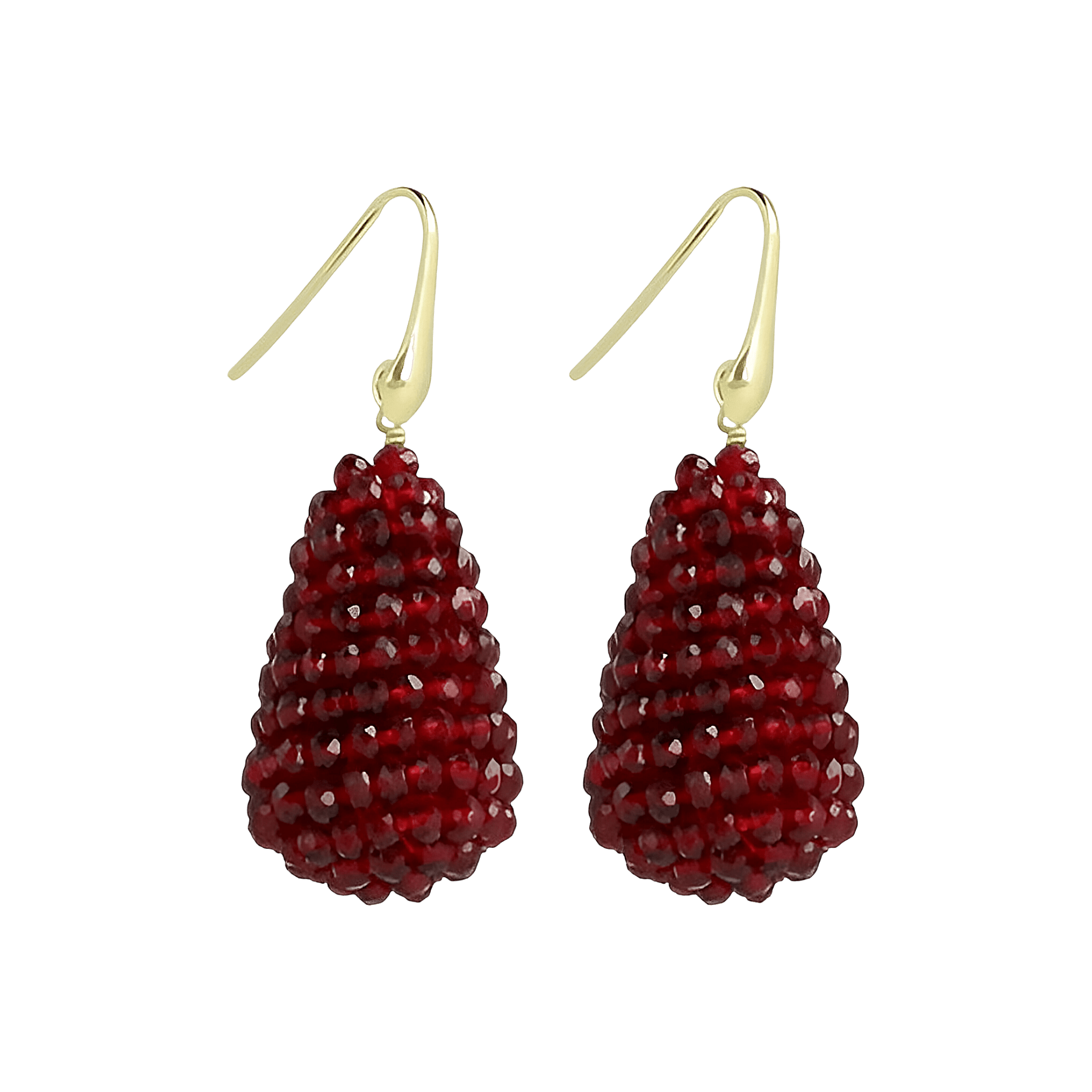 LOTT.gioielli Ohrringe Cone S, bordeaux, vergoldet