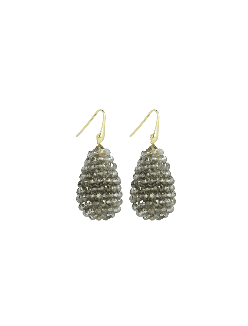 LOTT.gioielli Ohrringe Cone S, frosty grey, vergoldet