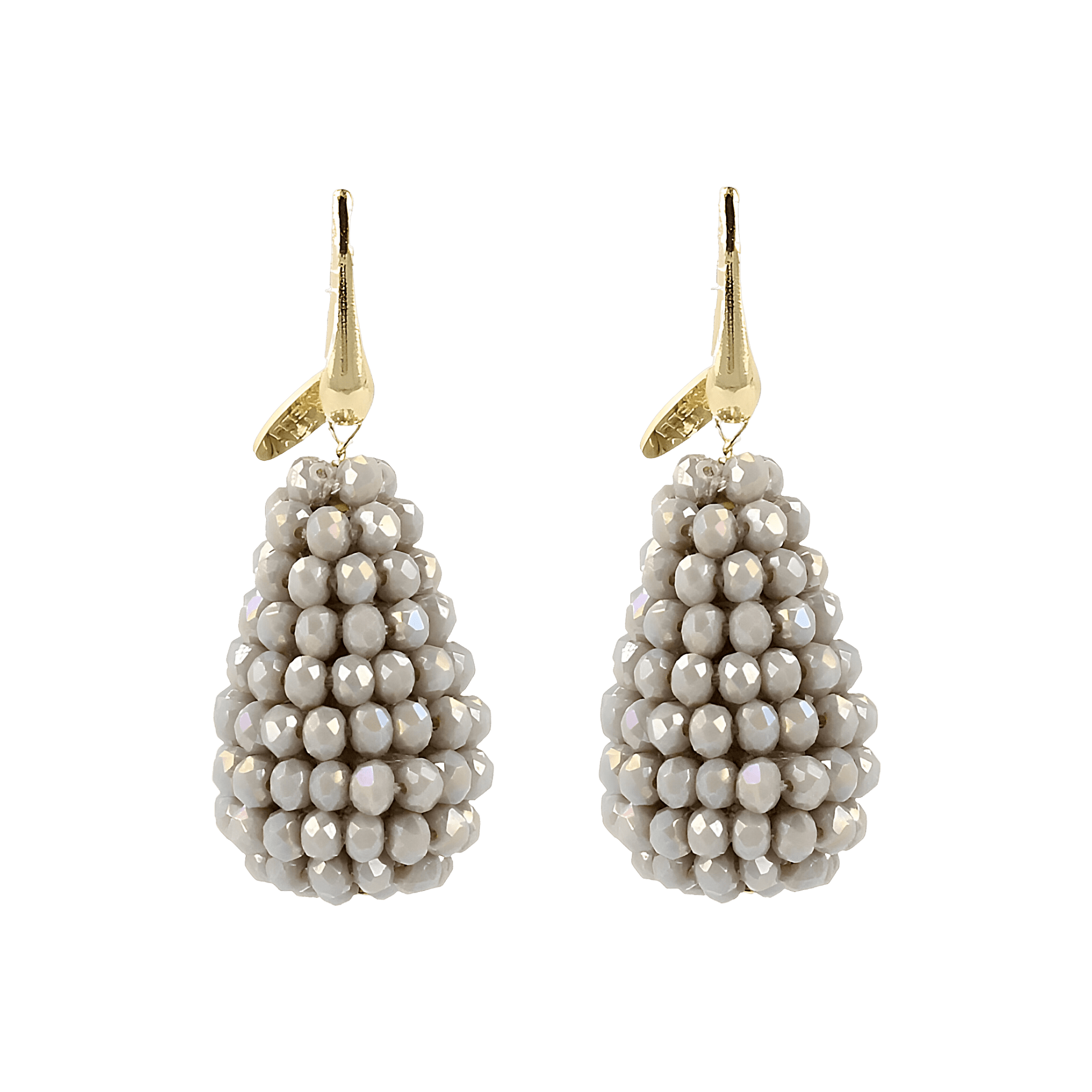 LOTT.gioielli Ohrringe Cone S, grau, vergoldet