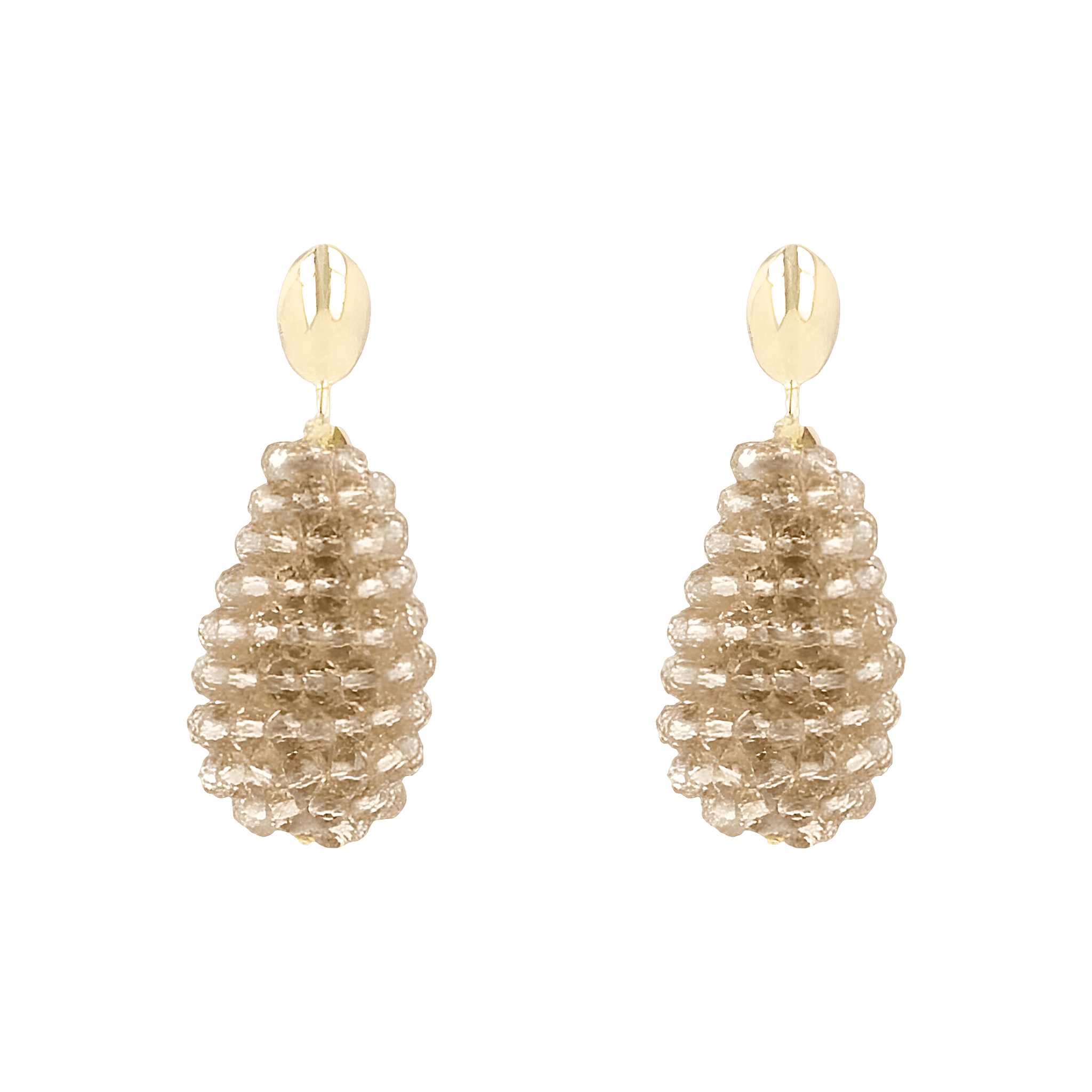 LOTT.gioielli Ohrringe Cone S, soft Champagne, Stecker, vergoldet