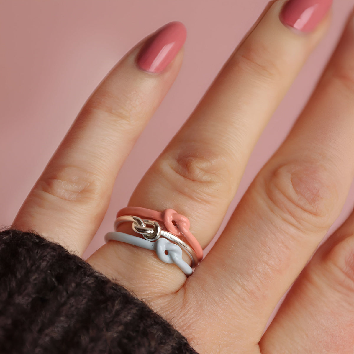 Lulu Copenhagen Ring Love Knot, Silber 50, Ø innen ca. 15, 9 mm