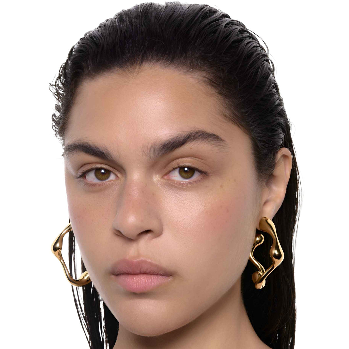 Maria Black Creolen Splash, L, vergoldet
