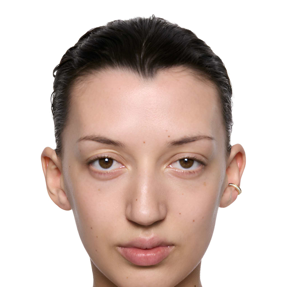 Maria Black Earcuff Curvo Pave, vergoldet
