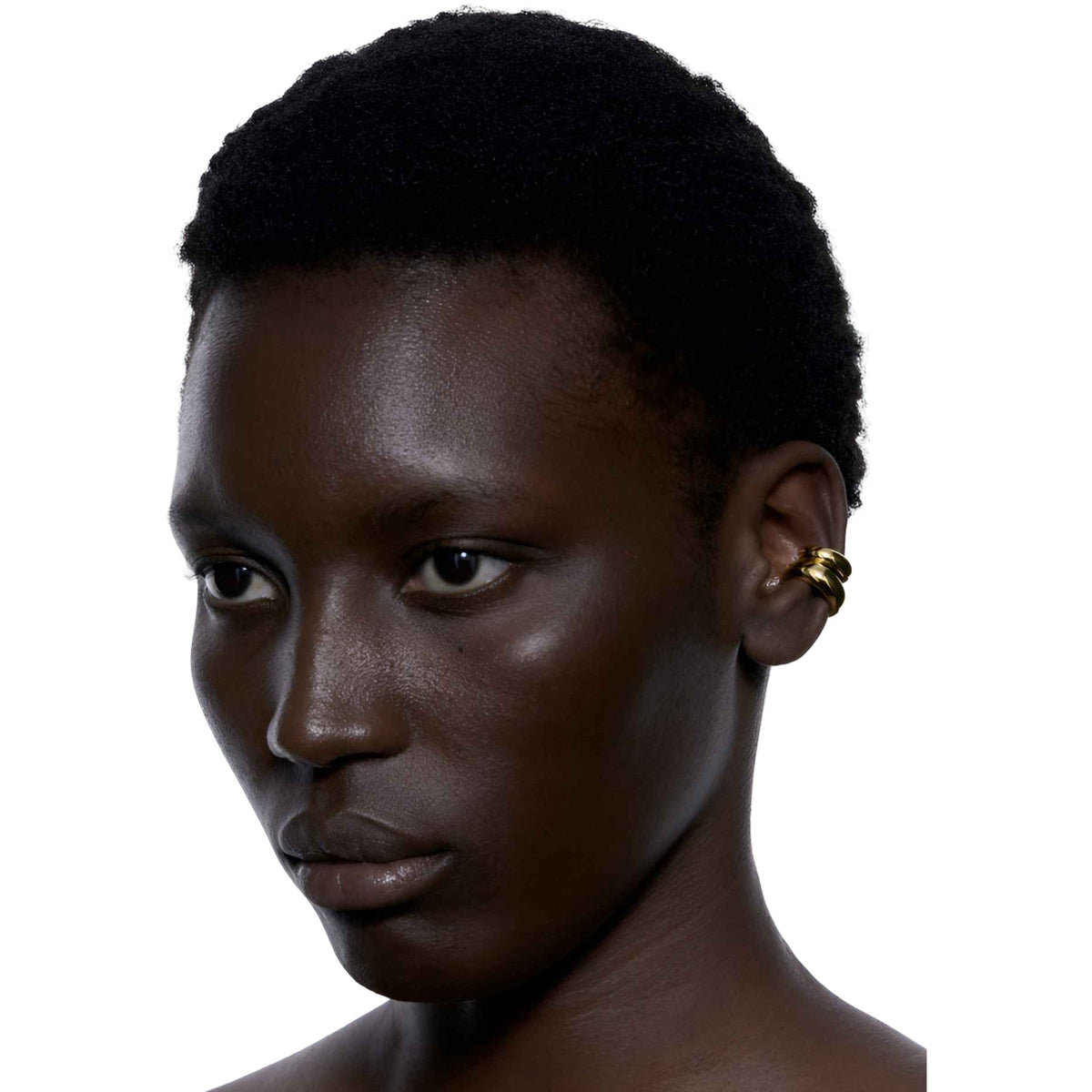 Maria Black Earcuff Omotesando Chunk, vergoldet