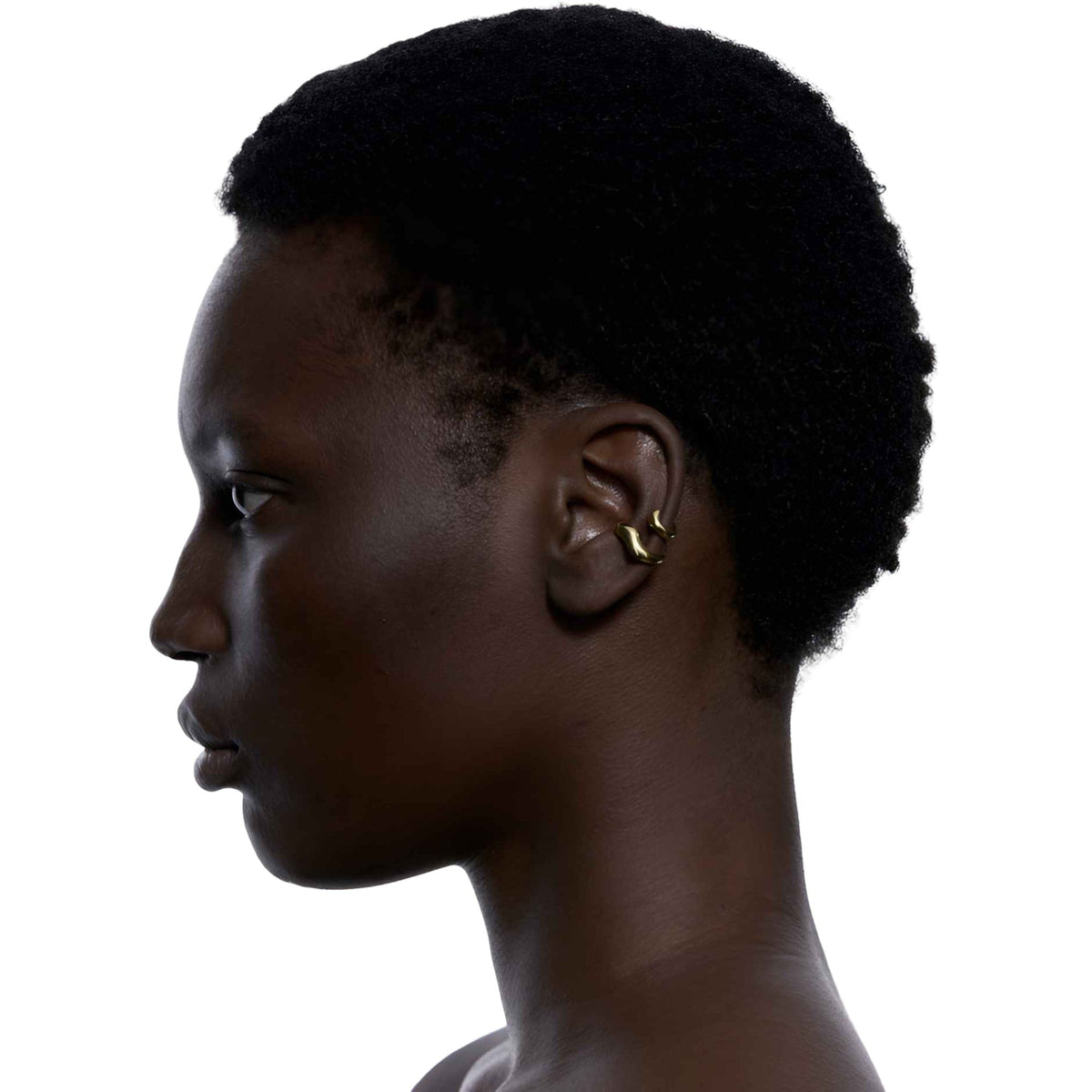 Maria Black Earcuff Sagene, vergoldet