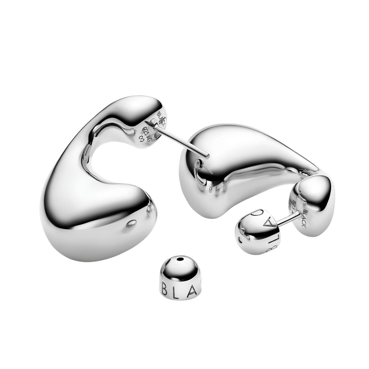 Maria Black Ohrringe Dolphin, L, Silber