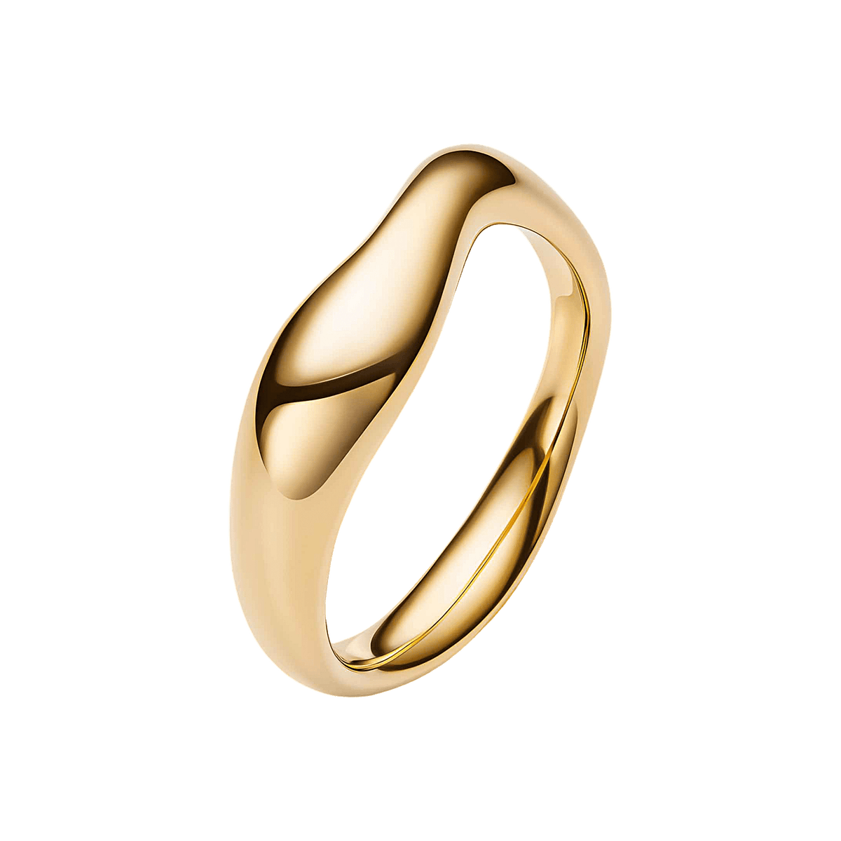 Maria Black Ring Vayu, vergoldet 48, Ø innen ca. 15,2 mm