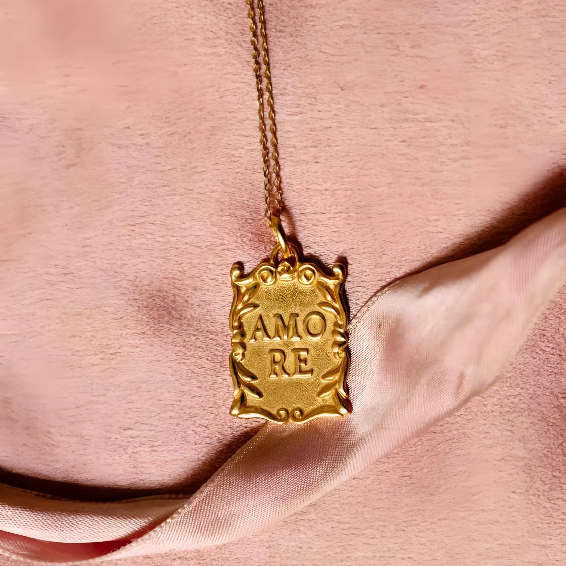 Alhaja Kette Nuovo Amore, vergoldet