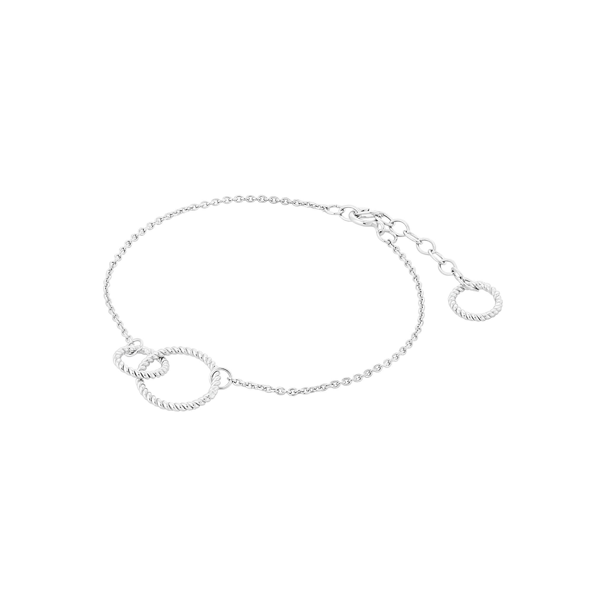 Pernille Corydon Armband Double Twisted, Silber