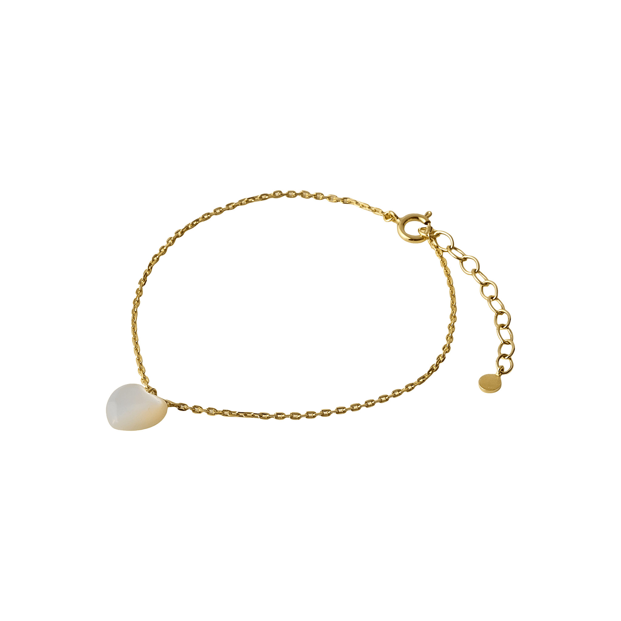 Pernille Corydon Armband Ocean Heart, vergoldet