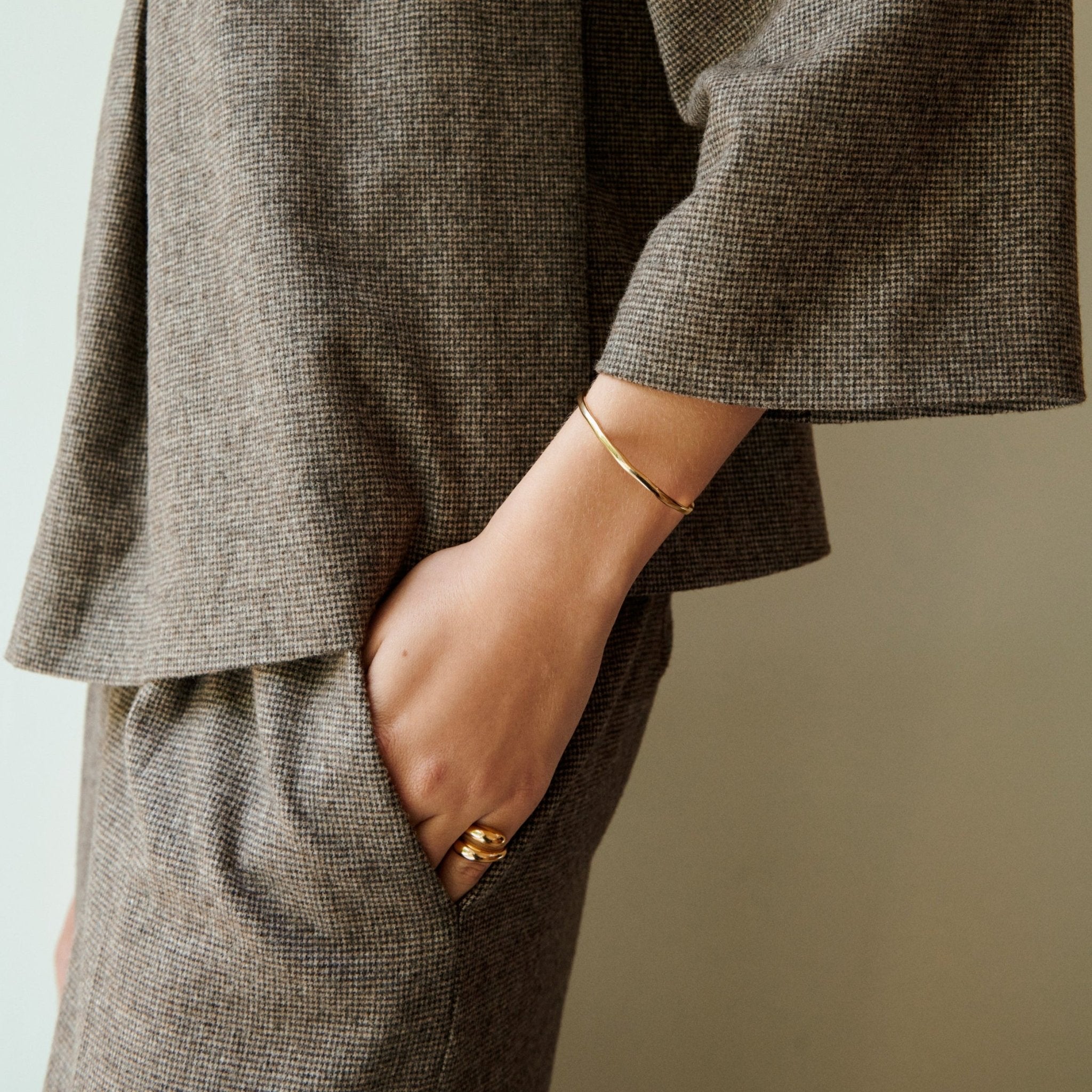 Pernille Corydon Armreif Spirit, versilbert