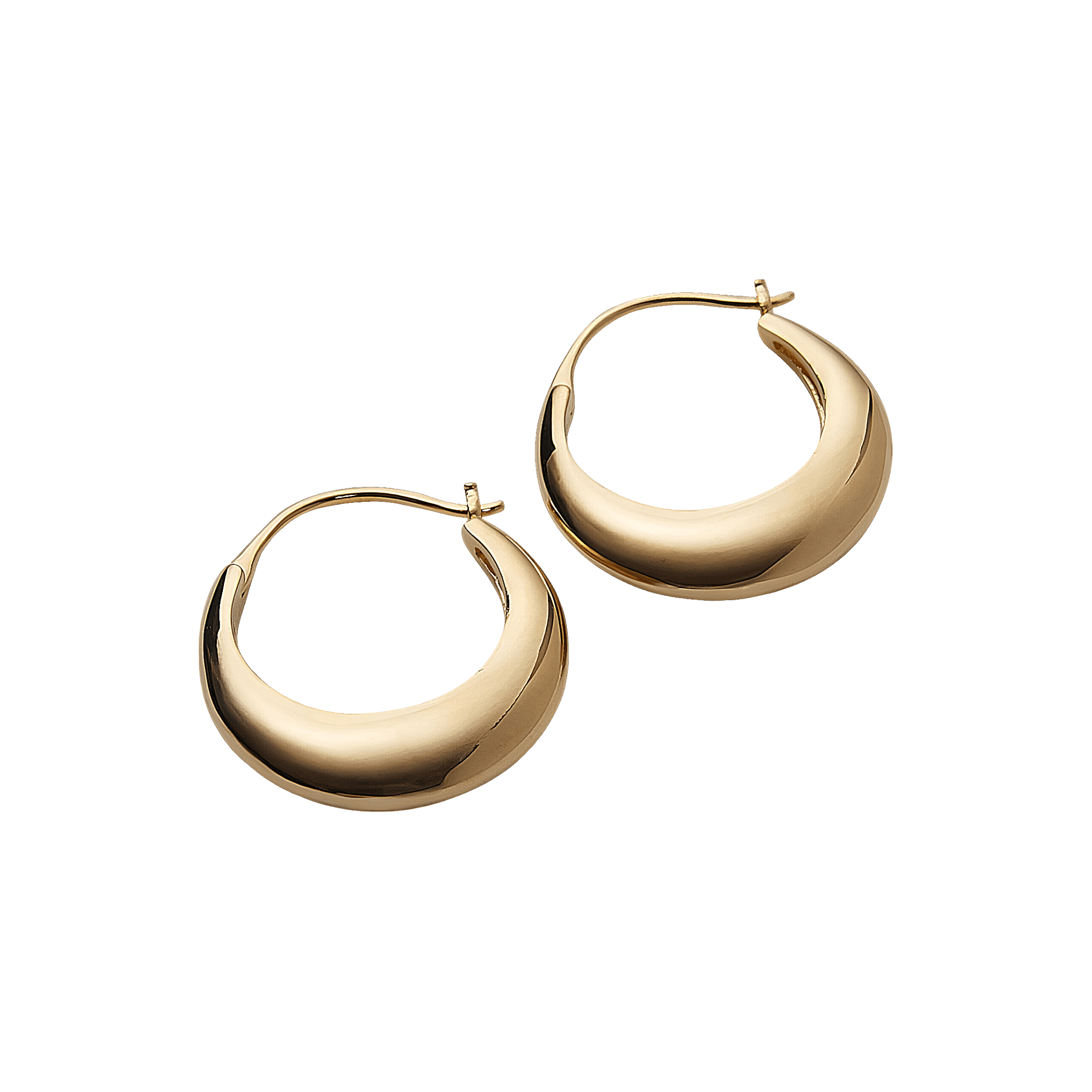 Pernille Corydon Creolen Large Atlas, vergoldet