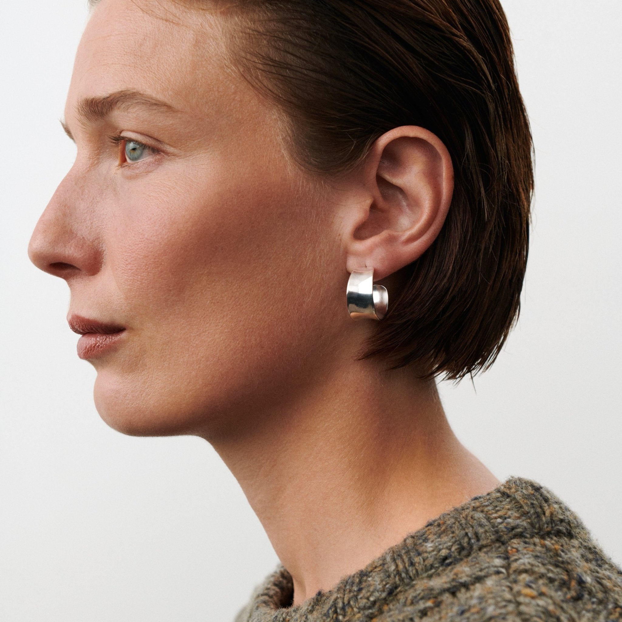 Pernille Corydon Creolen Large Reflection Hoops, vergoldet