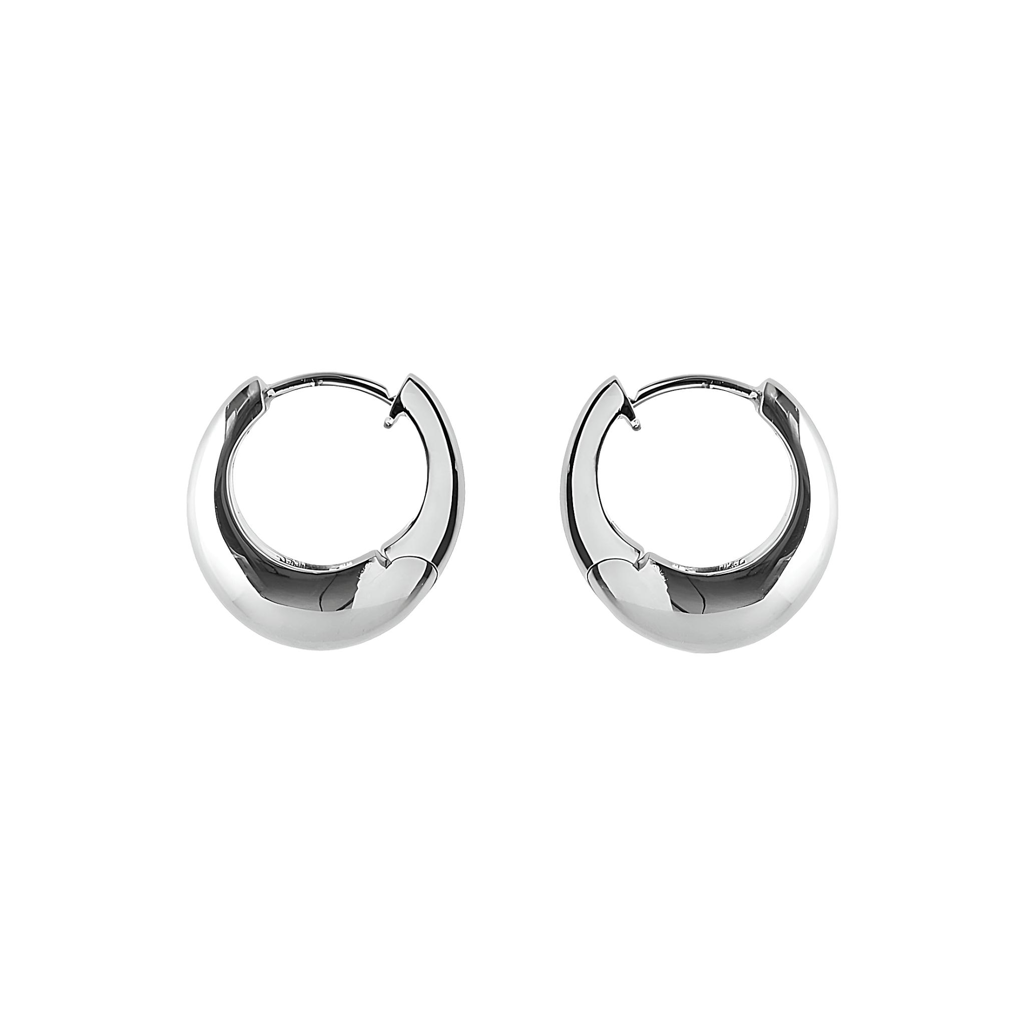 Pernille Corydon Creolen Mini Globe Huggies, Silber