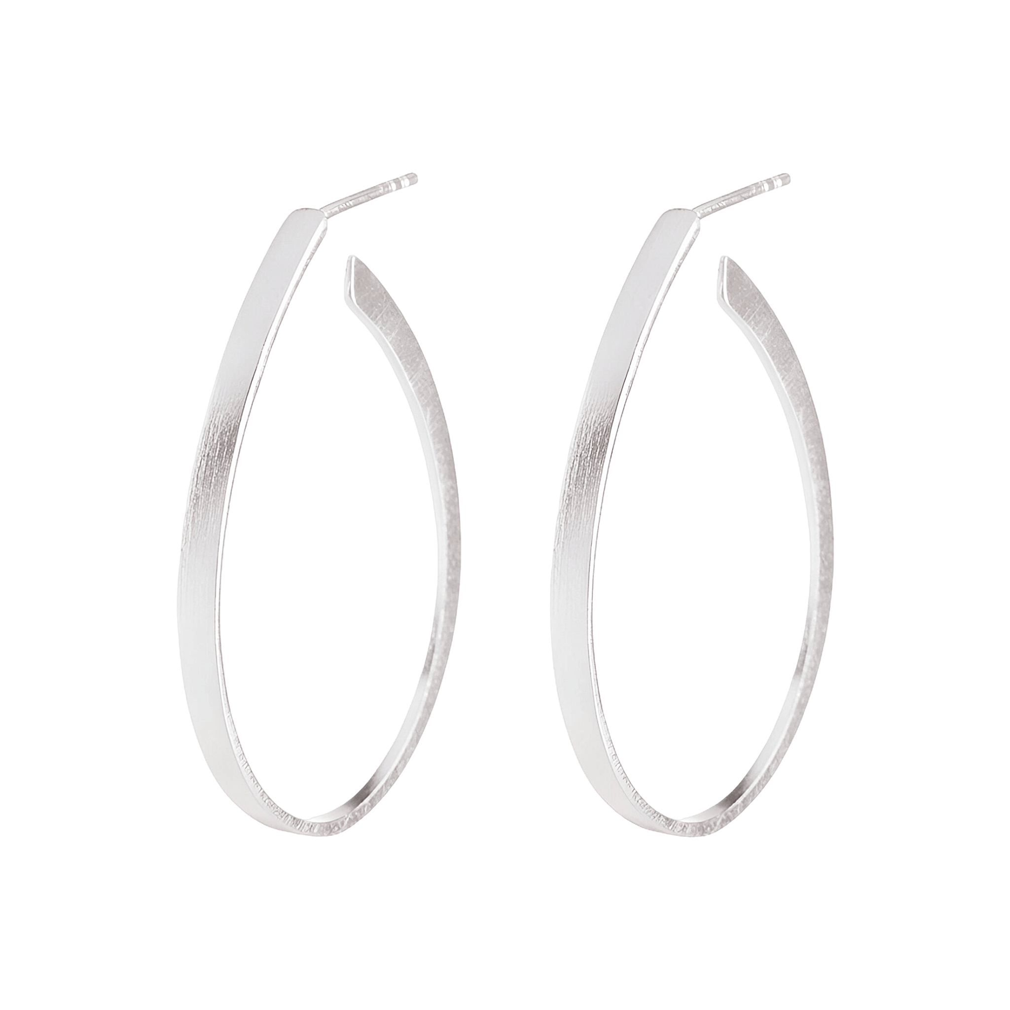 Pernille Corydon Creolen Oval Creoles, Silber