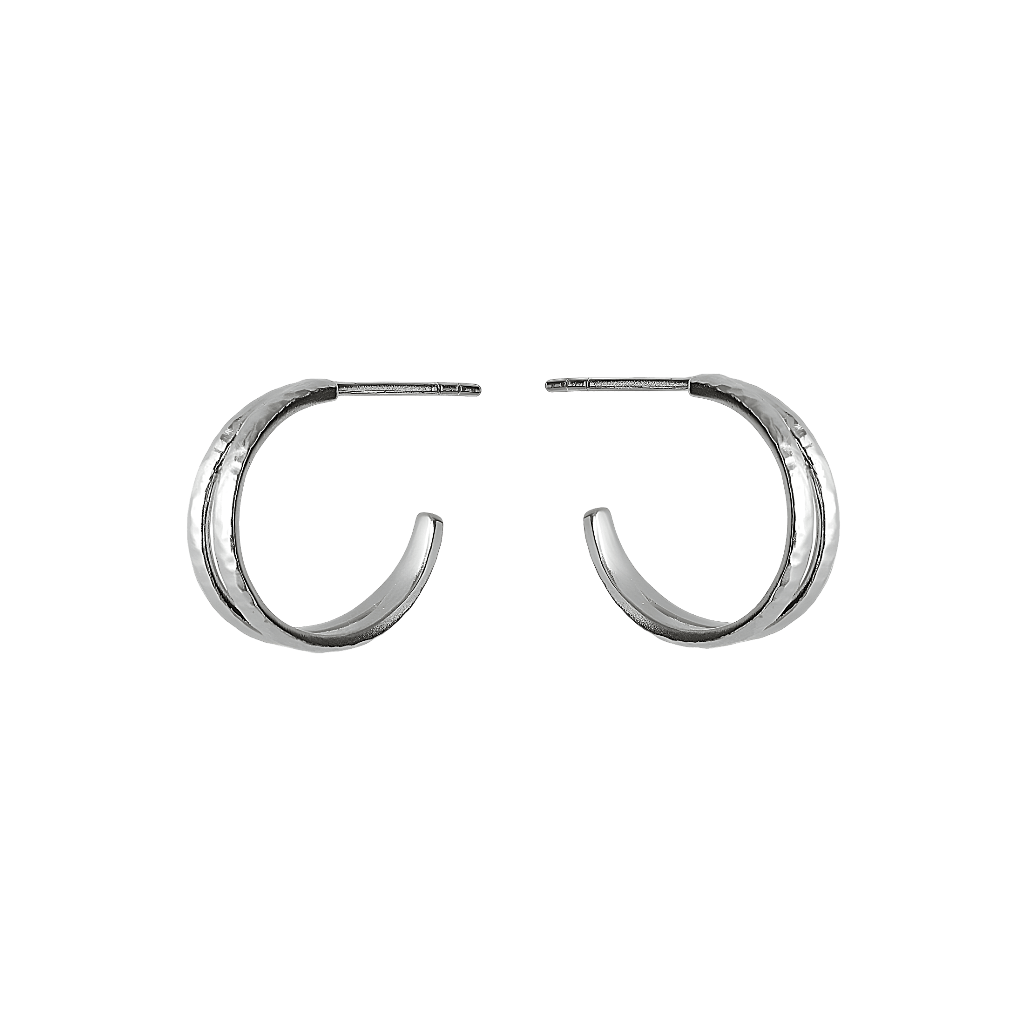 Pernille Corydon Creolen Poetry Hoops, Silber