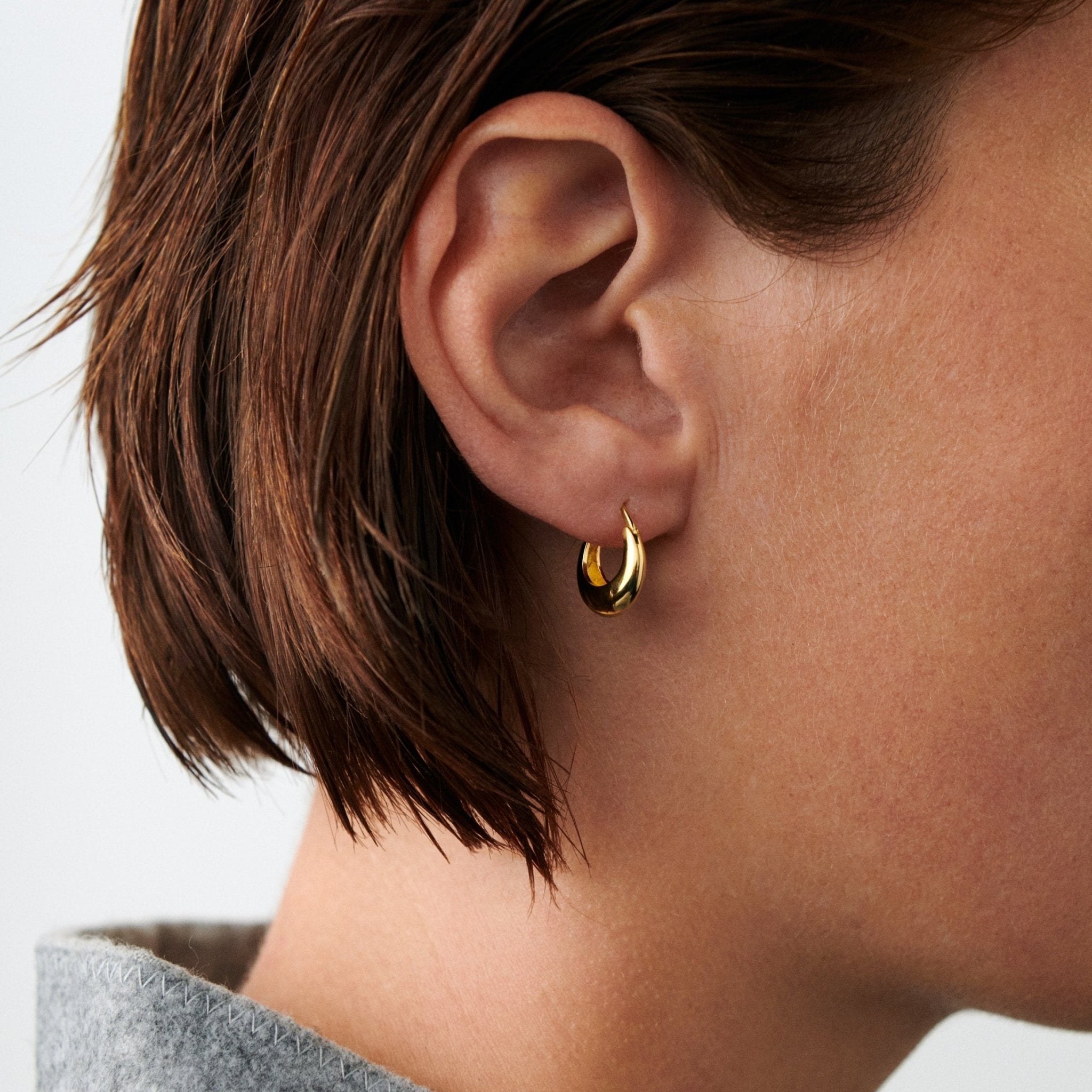 Pernille Corydon Creolen Small Atlas, vergoldet