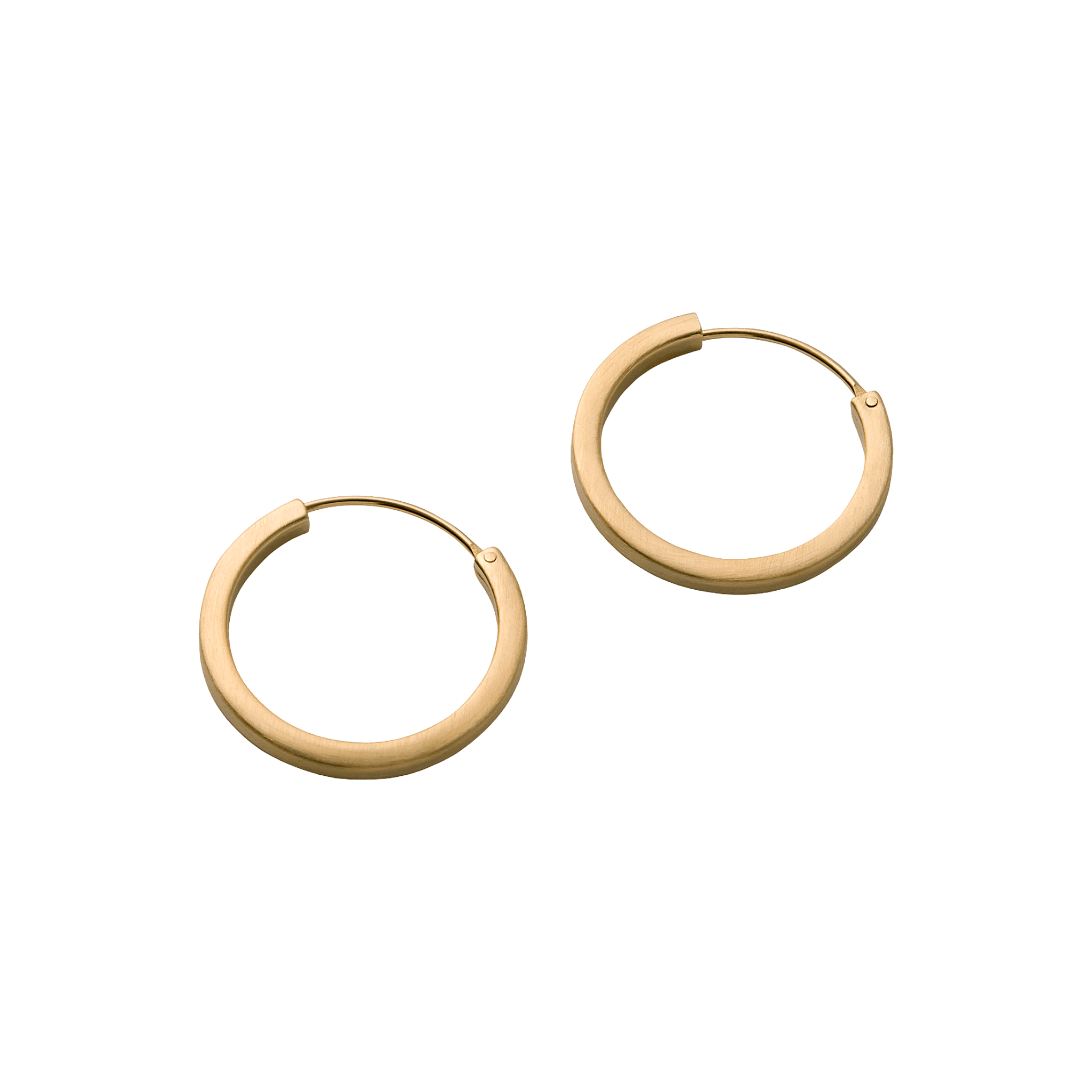 Pernille Corydon Creolen Small Circle Line, vergoldet