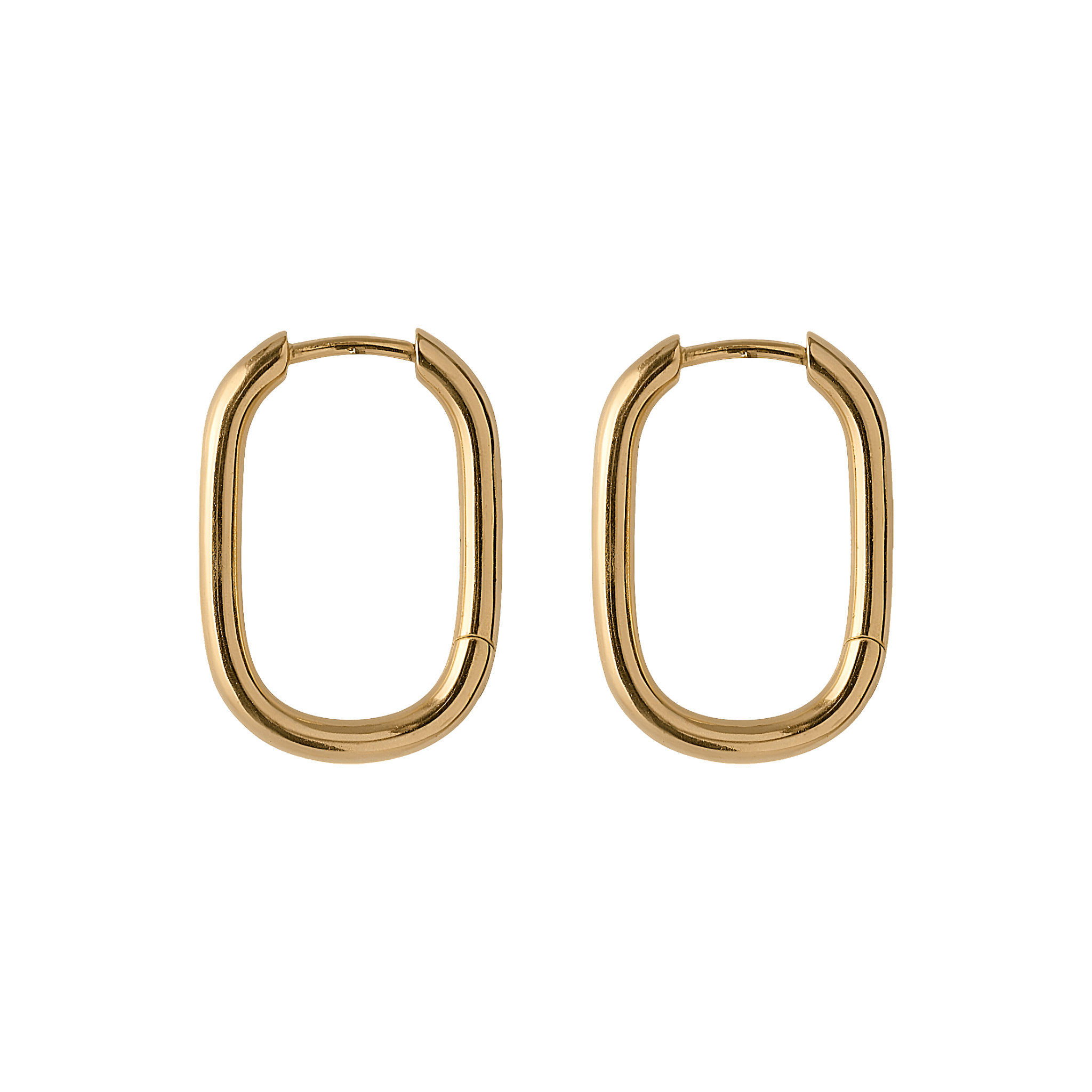 Pernille Corydon Creolen Soft Edge Huggies, vergoldet