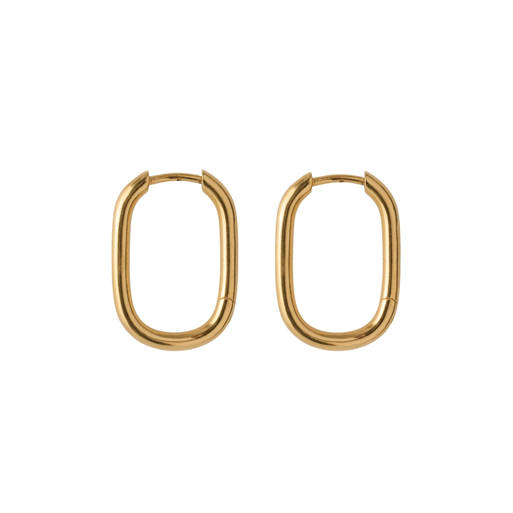 Pernille Corydon Creolen Soft Edge Huggies, vergoldet