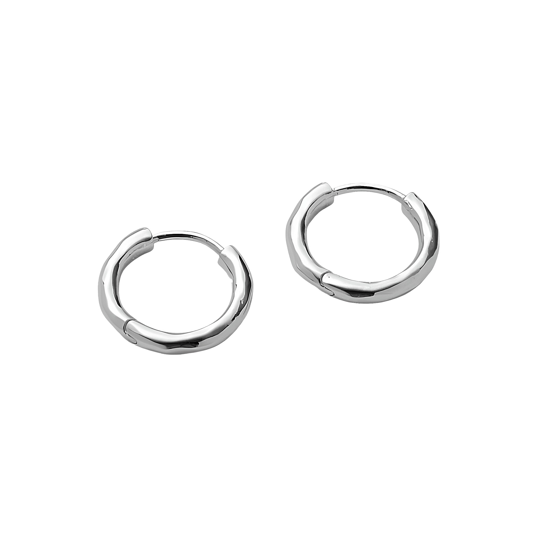 Pernille Corydon Creolen Spirit Huggies, versilbert