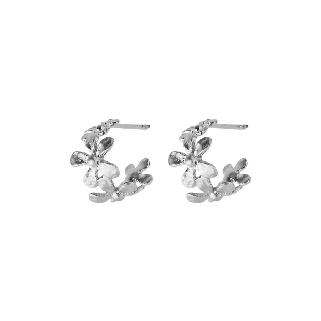Pernille Corydon Creolen Wild Poppy, Silber