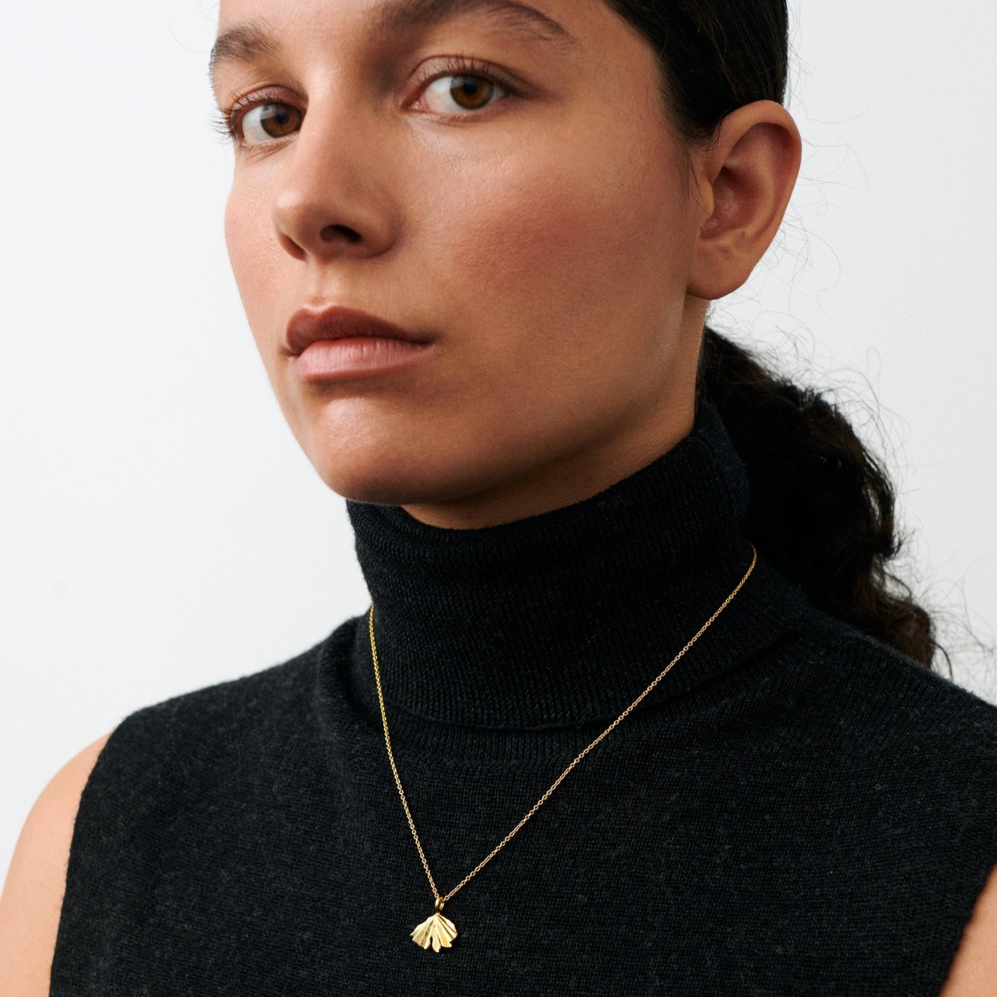 Pernille Corydon Kette Autumn Leaf, Silber