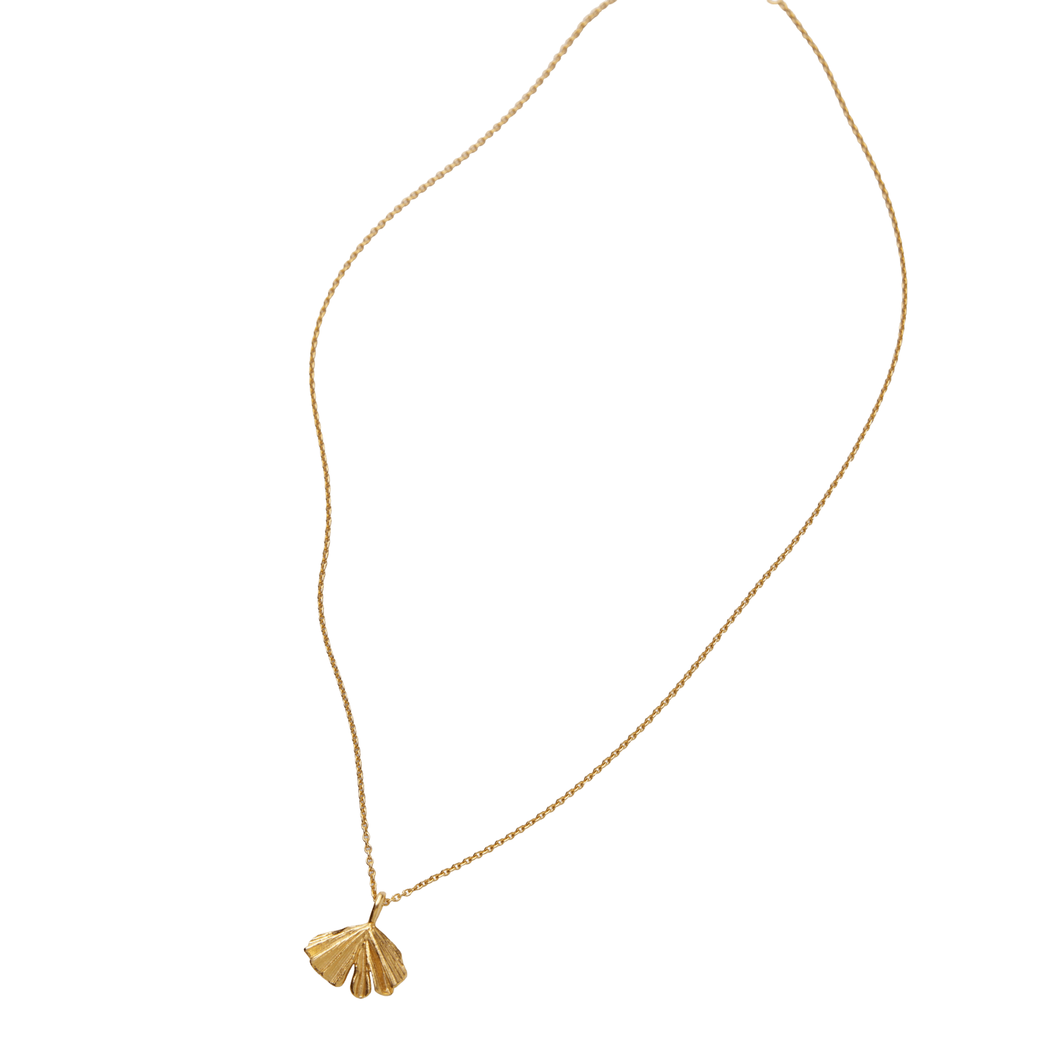 Pernille Corydon Kette Autumn Leaf, vergoldet