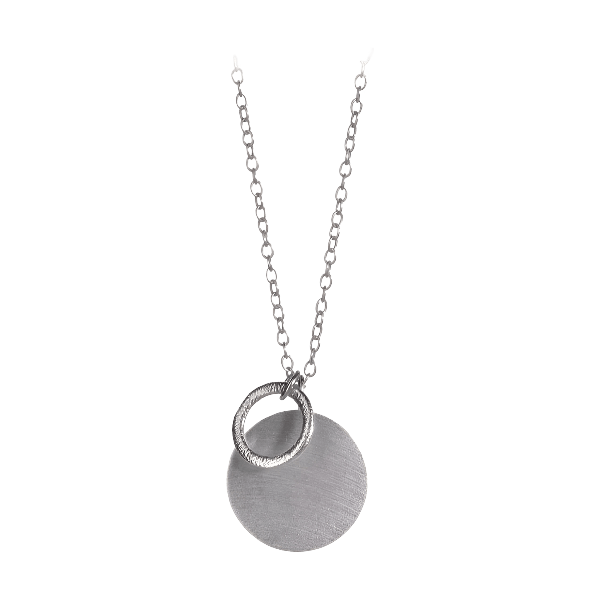 Pernille Corydon Kette Coin & Circle, Silber