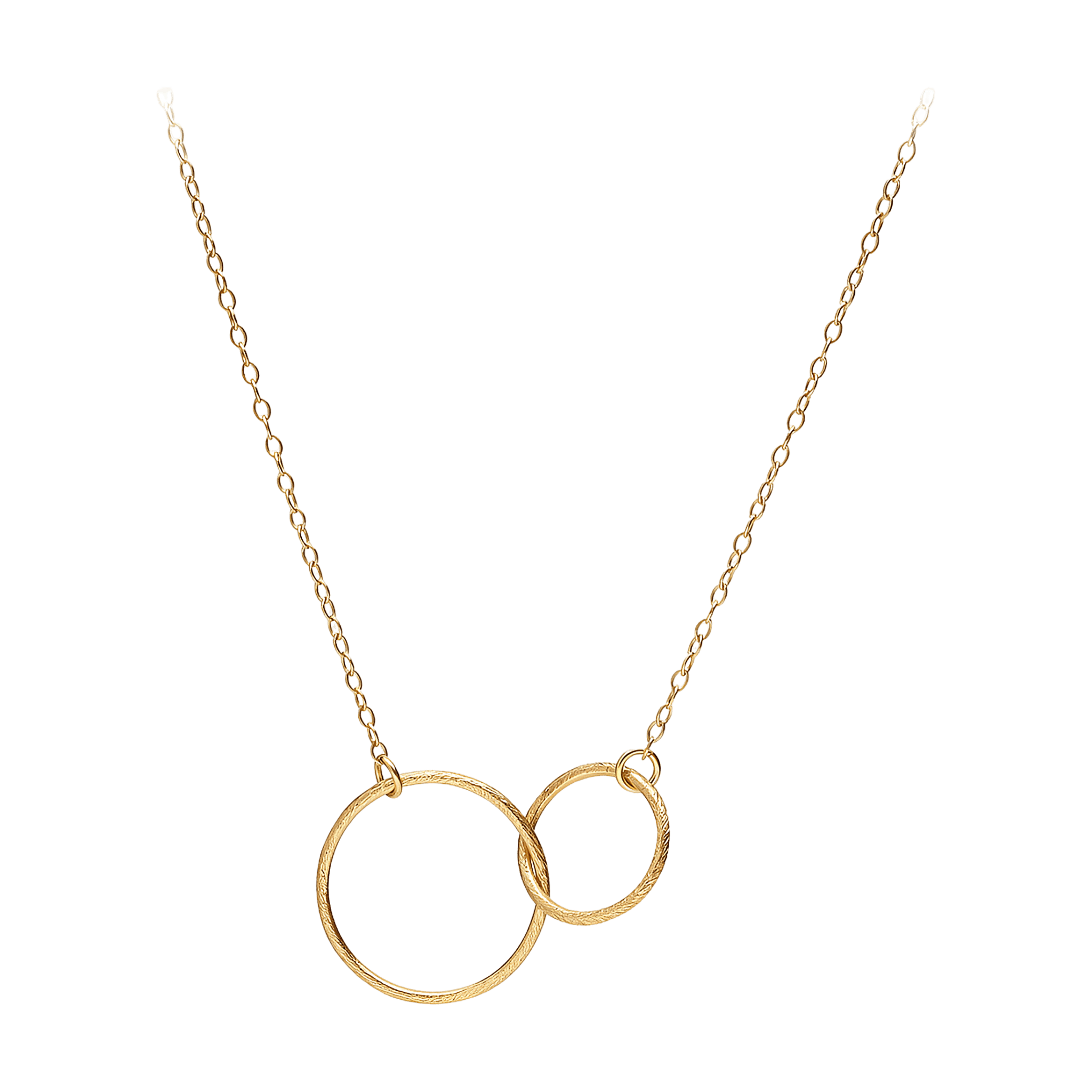 Pernille Corydon Kette Double Plain, vergoldet