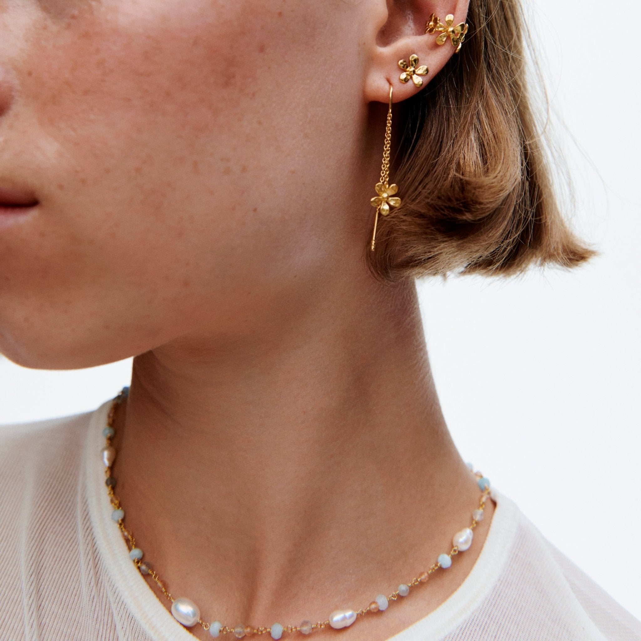 Pernille Corydon Kette Mellow Blue, Silber