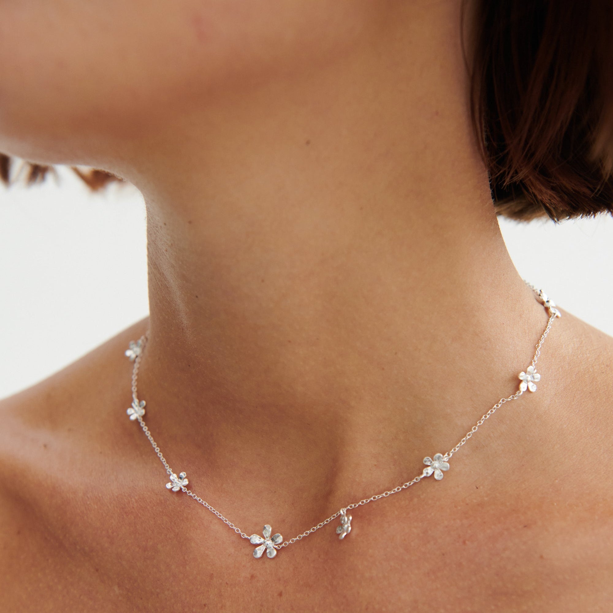 Pernille Corydon Kette Poppy, Silber