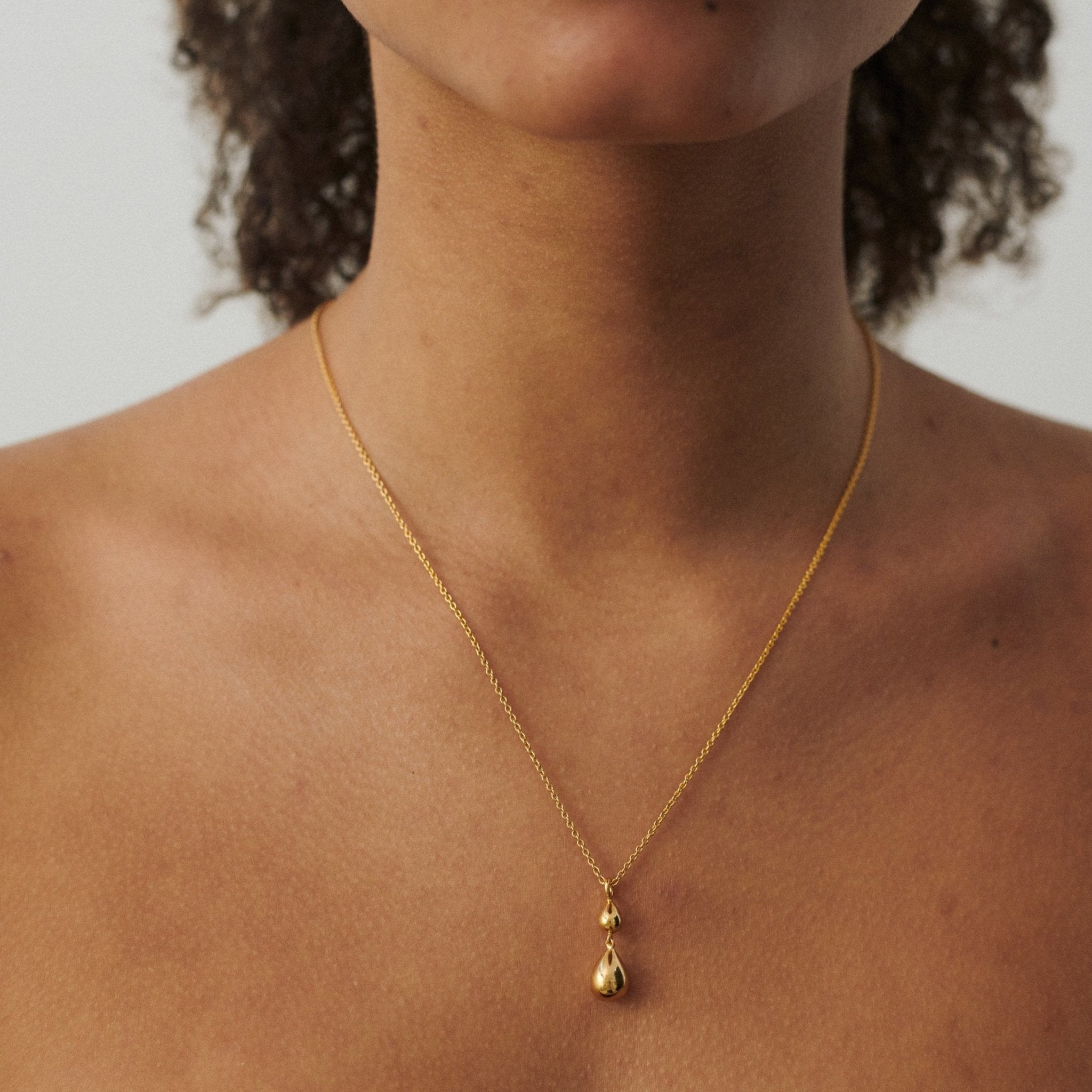 Pernille Corydon Kette Rain, vergoldet