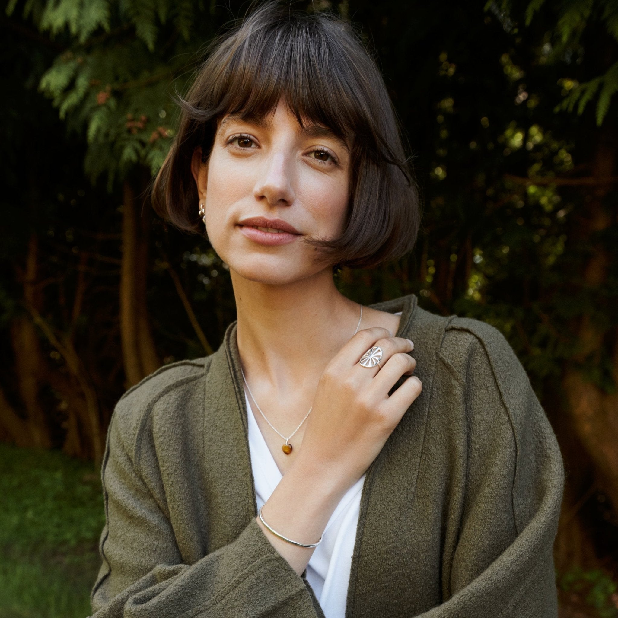 Pernille Corydon Kettenanhänger Earth Love Pendant, Silber