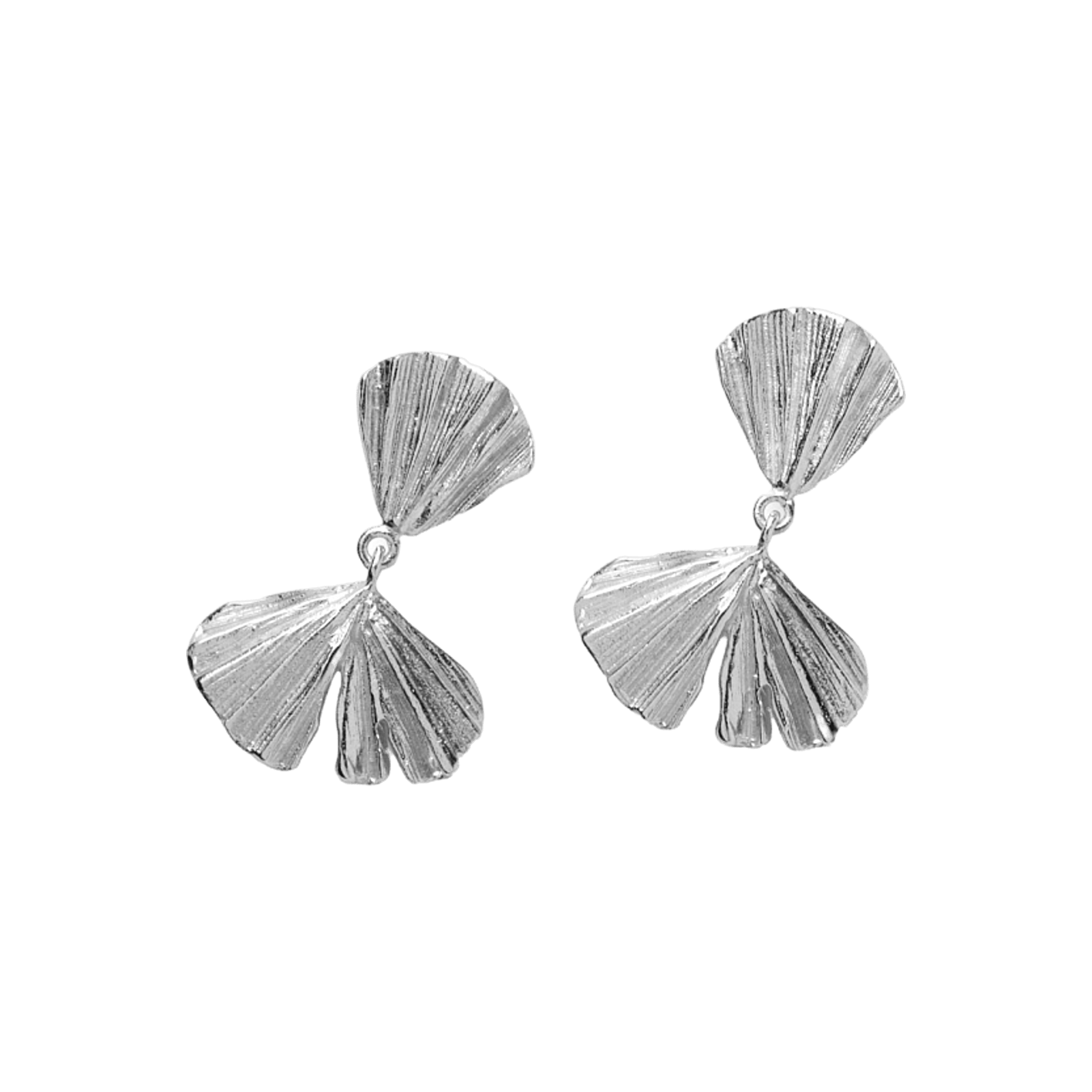 Pernille Corydon Ohrringe Autumn Leaf, Silber