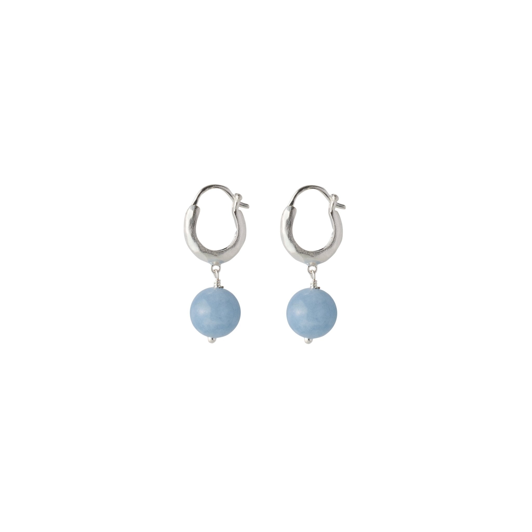 Pernille Corydon Ohrringe Blue Sky, Silber