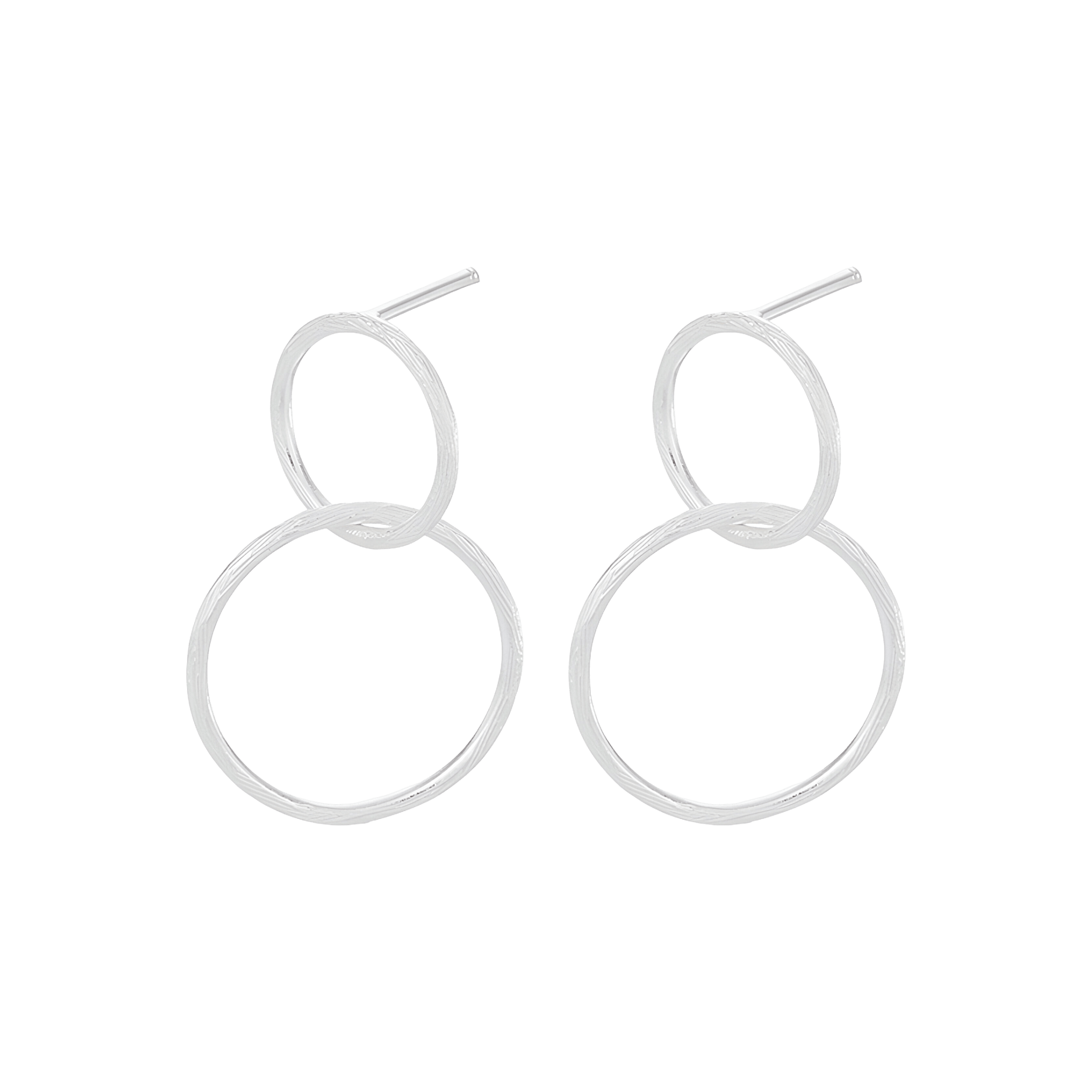 Pernille Corydon Ohrringe Double, Silber