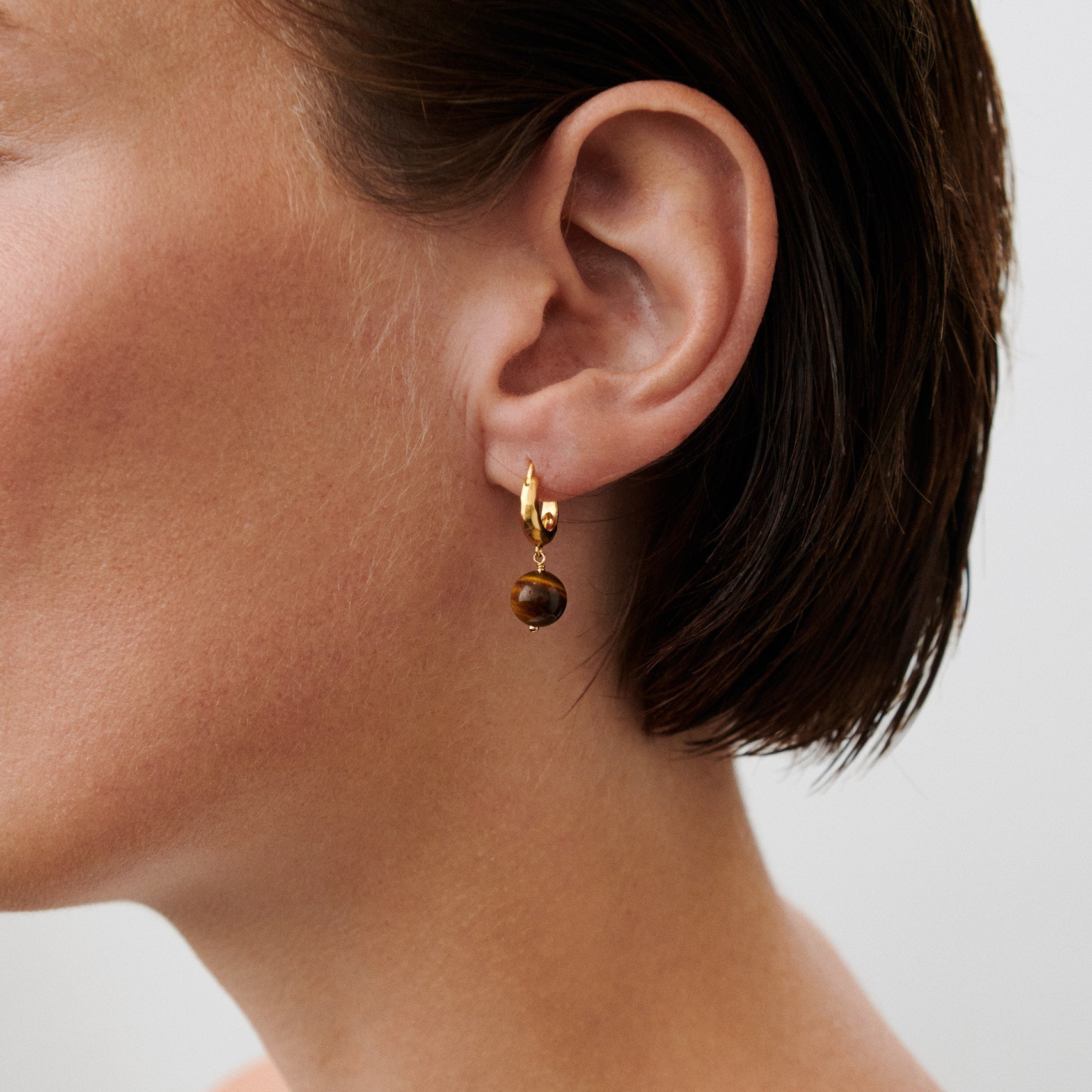 Pernille Corydon Ohrringe Earth, vergoldet