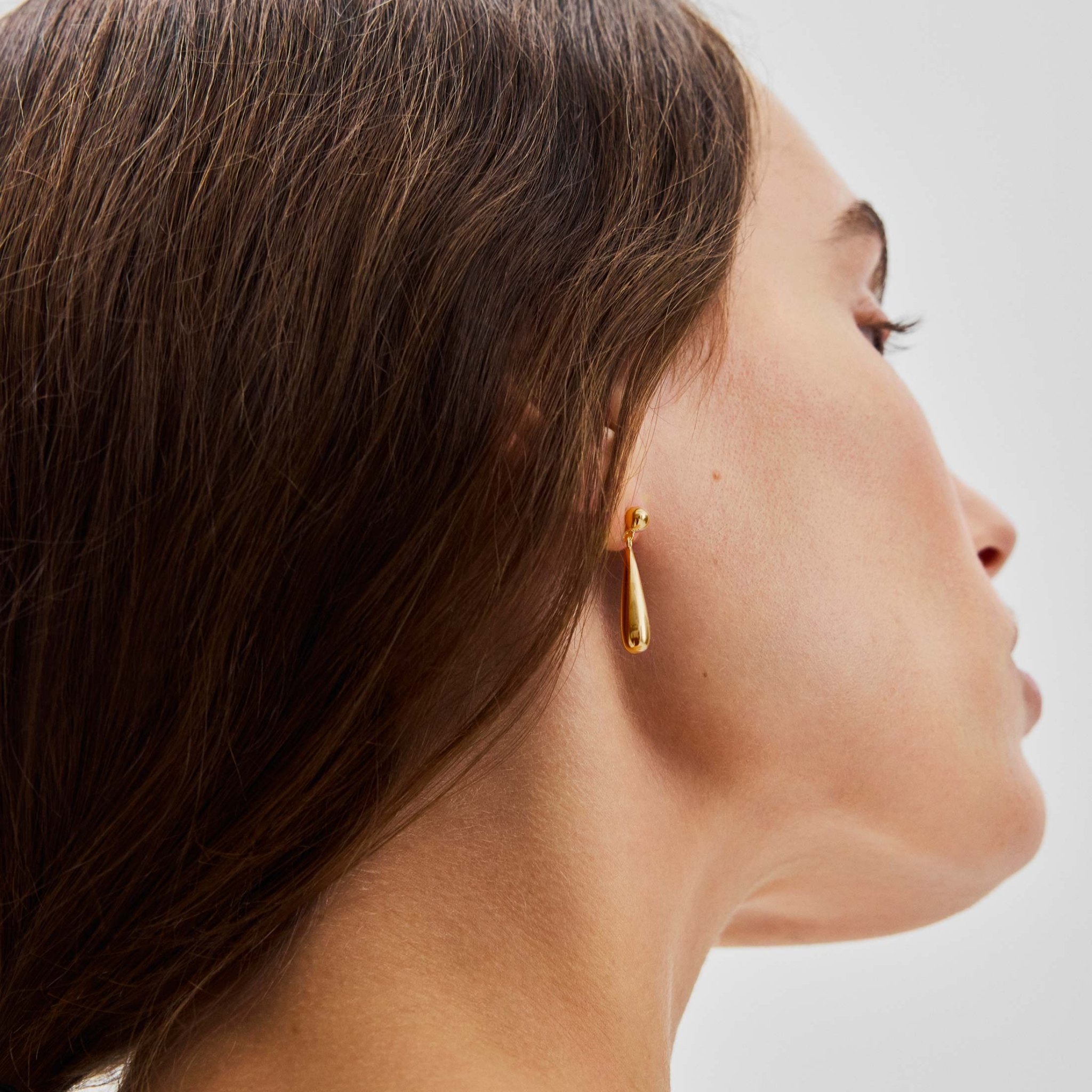 Pernille Corydon Ohrringe Endless Elements, vergoldet