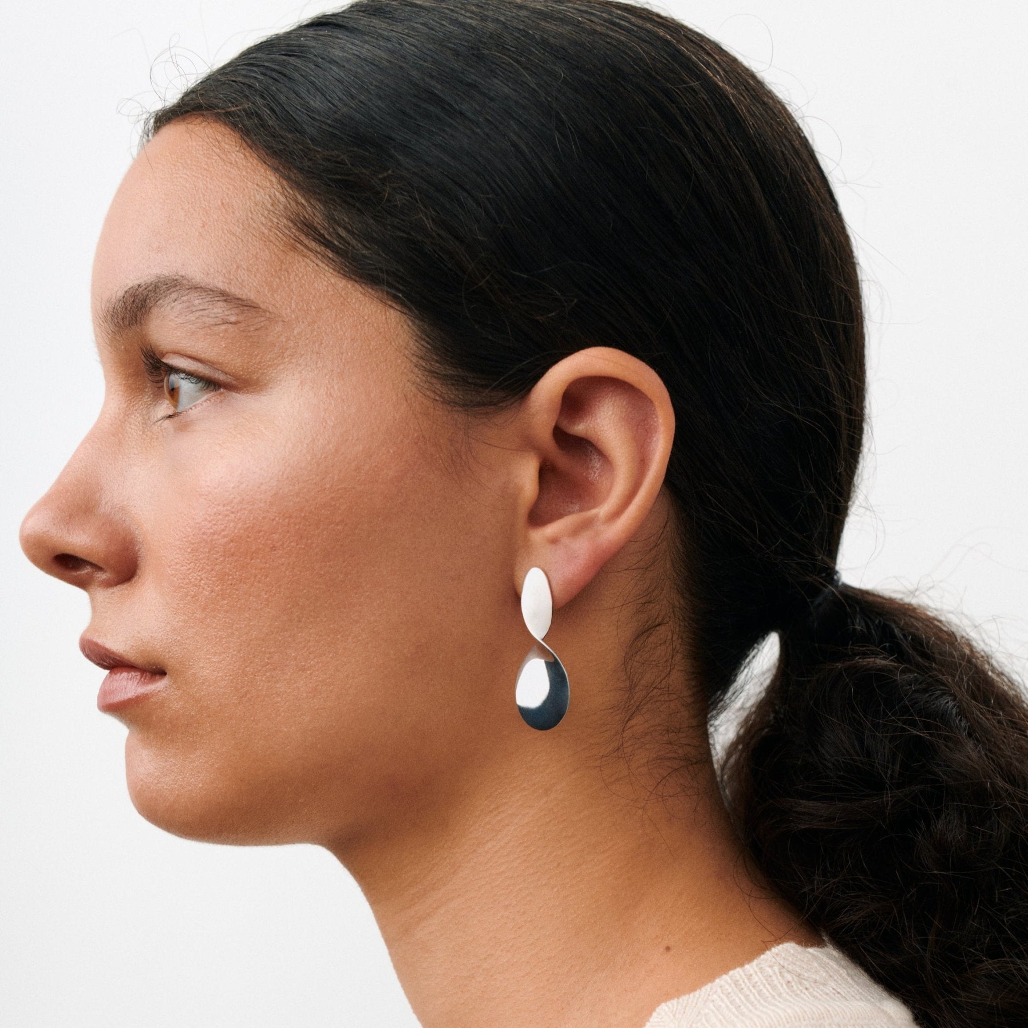 Pernille Corydon Ohrringe La Pausa, versilbert