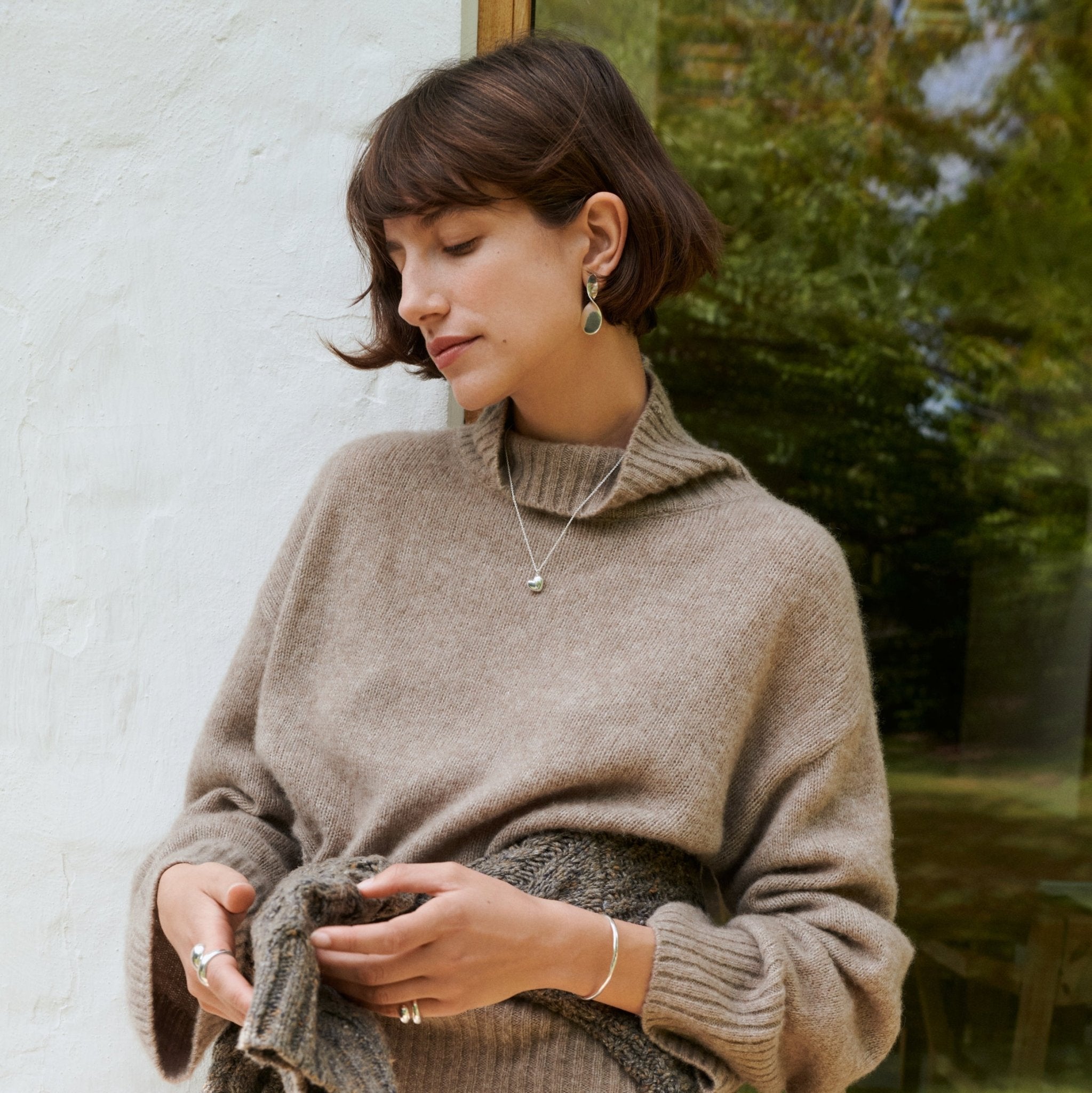 Pernille Corydon Ohrringe La Pausa, versilbert