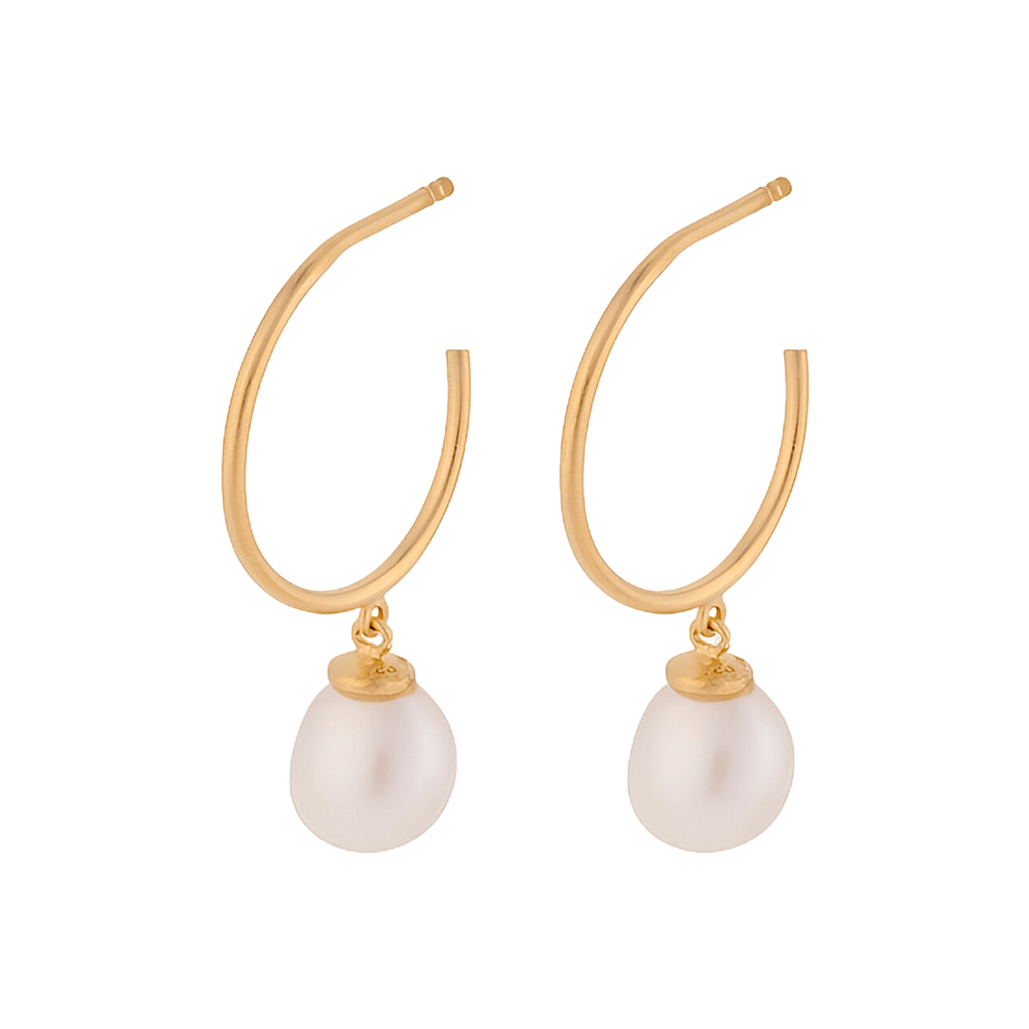 Pernille Corydon Ohrringe Ocean Dream Hoops, vergoldet