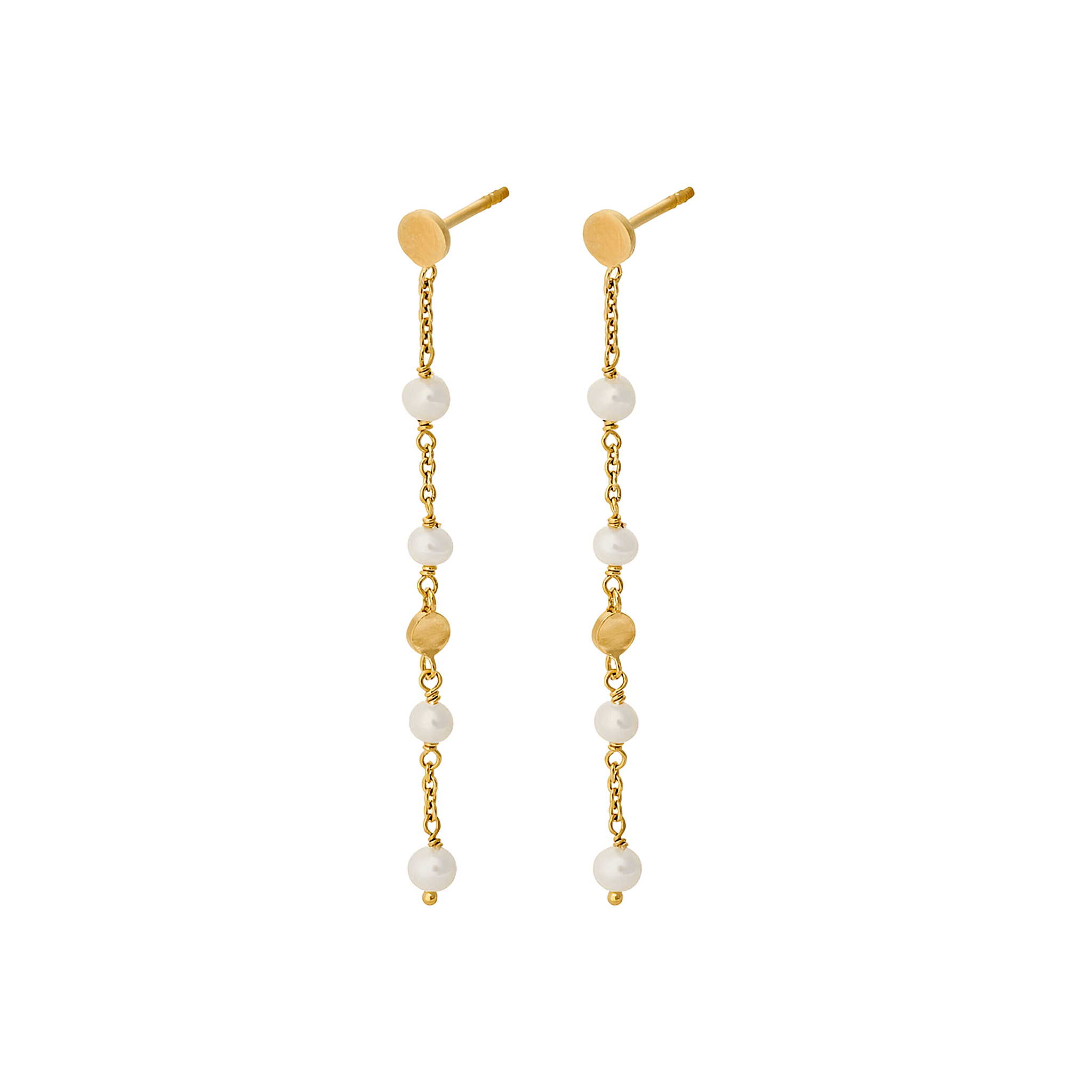 Pernille Corydon Ohrringe Ocean Pearl, vergoldet