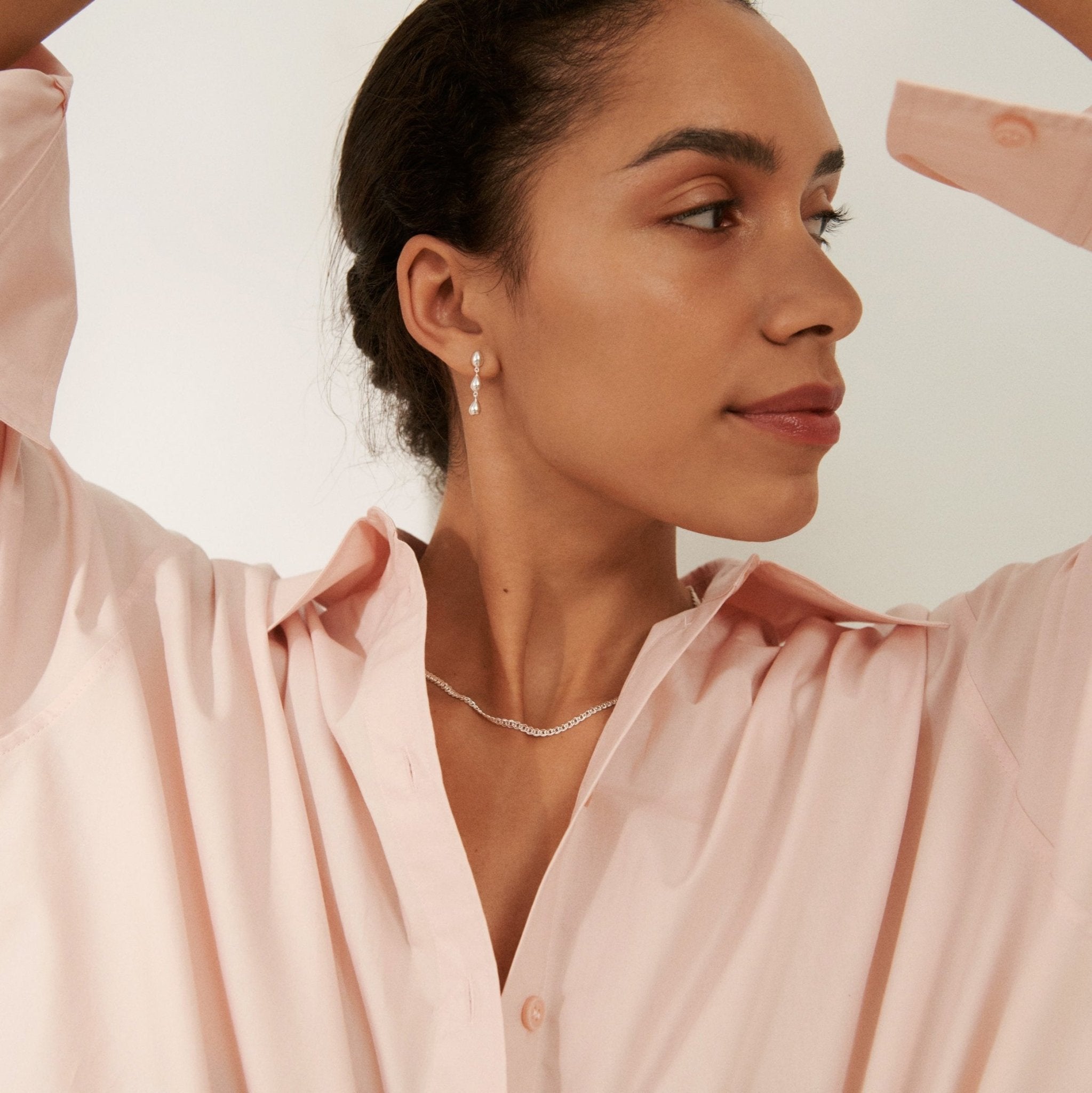 Pernille Corydon Ohrringe Rain, vergoldet